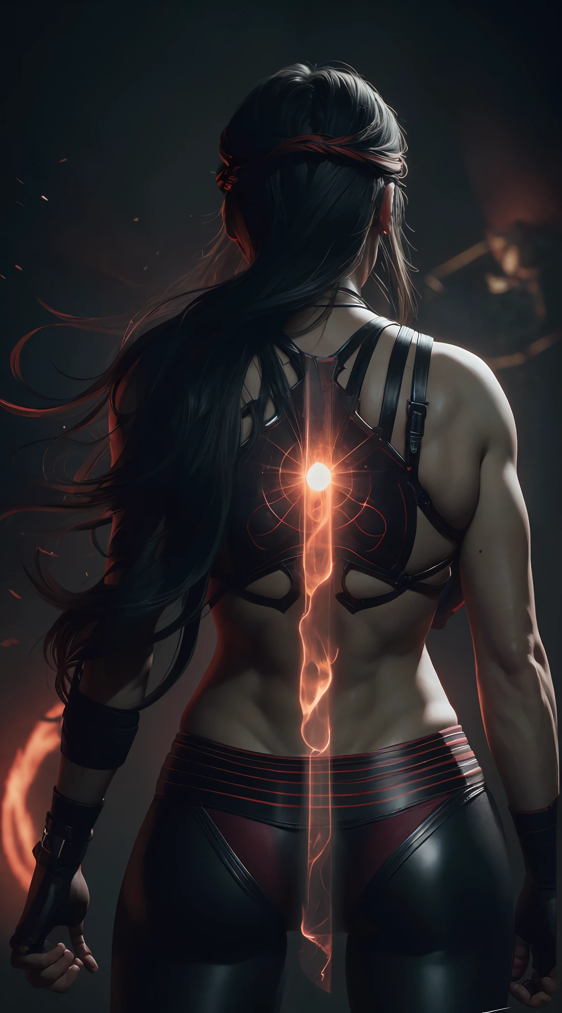 in a panoramic view,full-body portraits,Hellbringers，Full body like，The red light is clear，Wide field of view,is the center,Hellfire,Droplet-like viscous red liquid,,dark vibe atmosphere,realisticlying,hyper HD, 32 k, 12 km, 8 k'',the detail,Sharp lines,Octane presentation,Capture ARRI Material +photore,Sony's Photkos、Canon photo,photography of：Nikon,Sony Images,photography of：hasselblatt +The is very detailed,Sharpen,the detail+profesional lighting、
