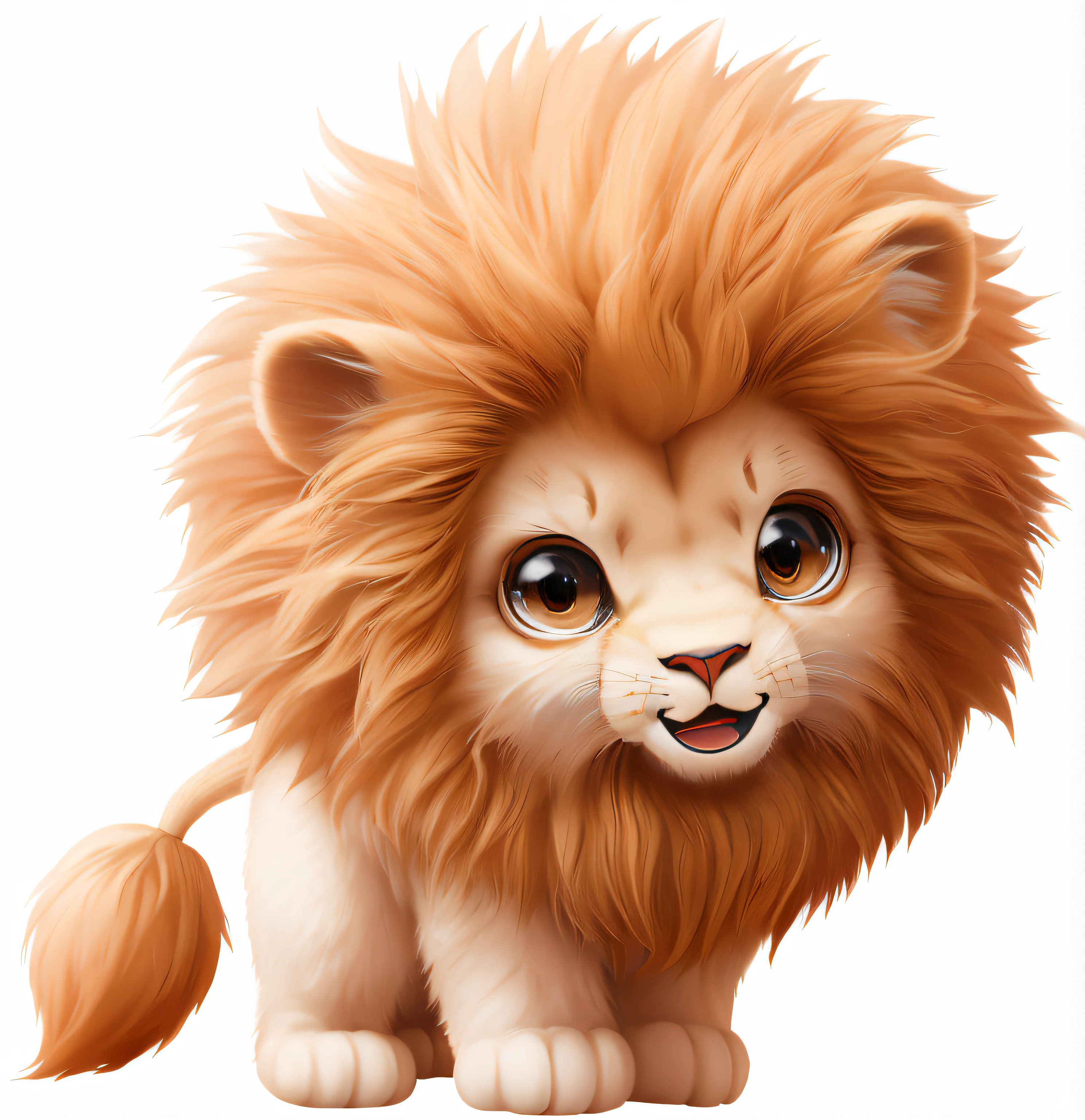 8K,Cute little lion,(((((Open-mouthed)))))