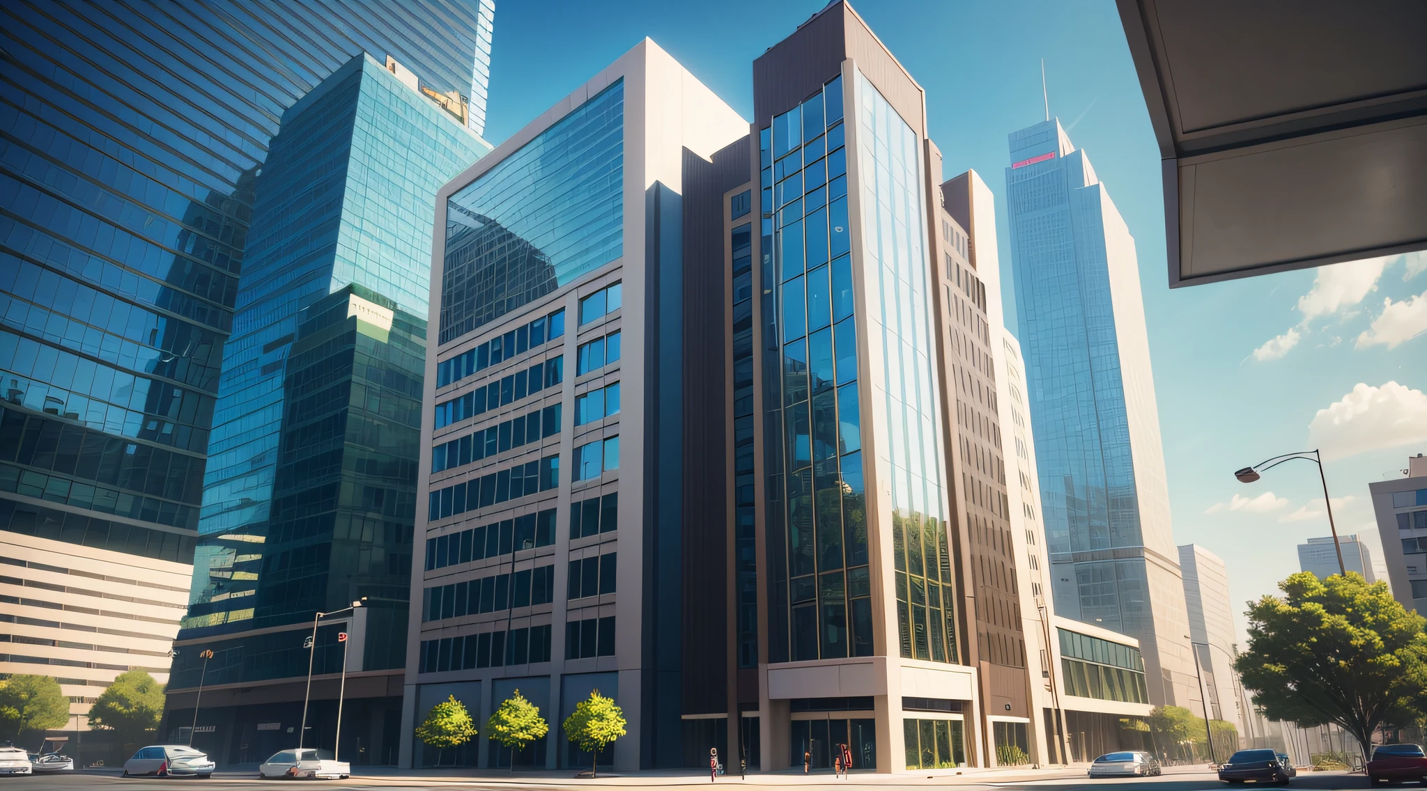 hyper HD,Best quality,An office building --auto