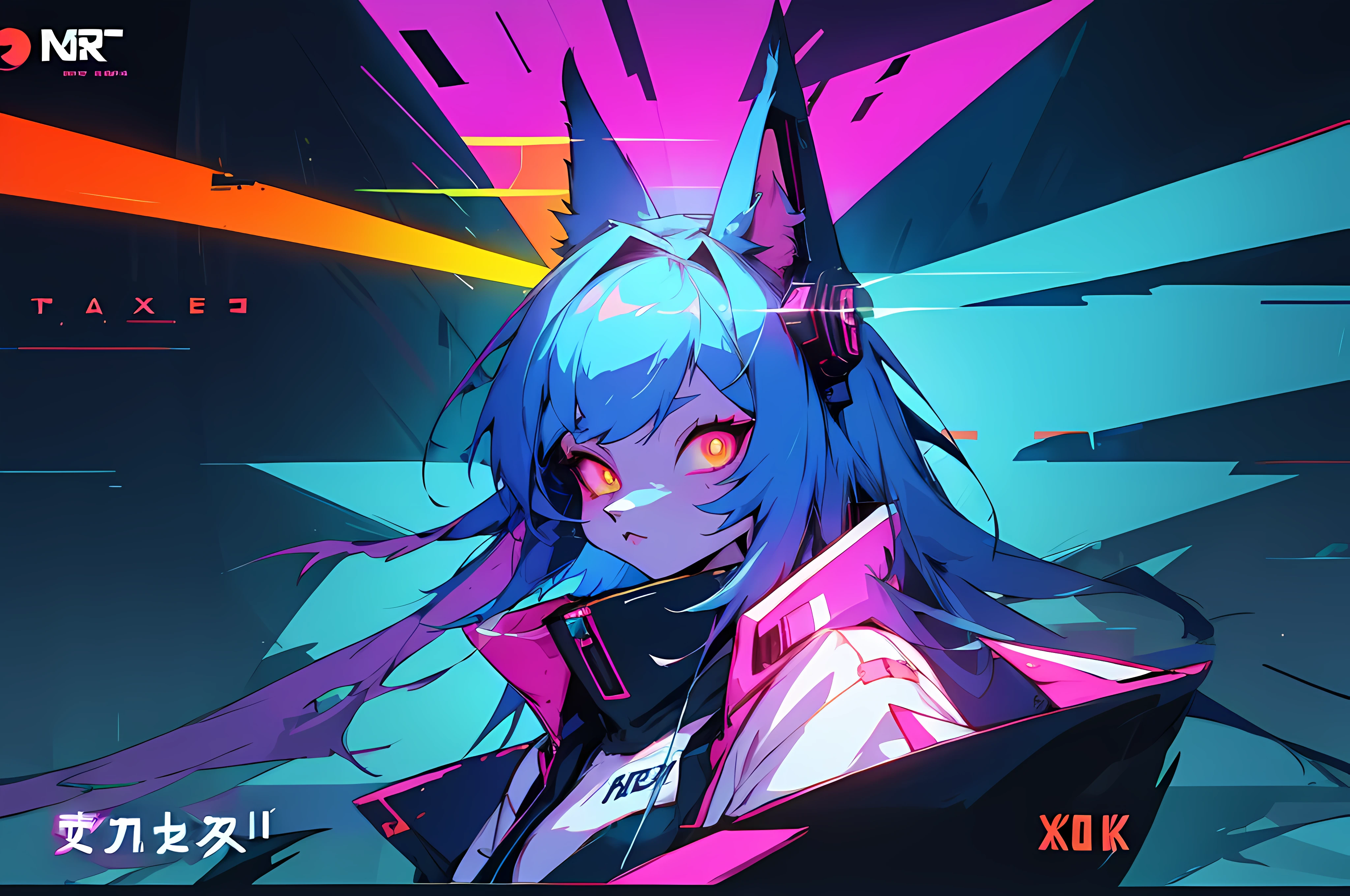 (vintage vhs), (crt screenshot), (Zen, Amy Sol style), (((blue anthro kemono furry rabbit))), underground cavern shining flashlight in old ruins, scene from a show about a blue anthro furry kemono rabbit who investigates deep space crime, (vast decrepit scenery:1.2) blame! style, nightmarish illustration, glowing eyes everywhere, intense eye contact, hybrid human / anthro, electrixbunny, rabbit anthro portrait, ((portrait)), bunnypunk, weirdcore voidpunk fursona, wearing bunny ears, cover art with light abstraction, abstract, simple vector art, contemporary Cybernetic art, color gradients, soft color palettes, layered forms, whimsical animation, style Ethereal abstract, 4K, , anime character with futuristic hair and glowing eyes in a dark room, digital cyberpunk anime art, anime style 4 k, digital cyberpunk - anime art, anime mecha aesthetic, digital cyberpunk anime!!, anime cyberpunk art, fully robotic!! catgirl, hyper concept art, cyberpunk anime girl mech, portrait anime space cadet girl, wearing cybernetic bunny ears , anime character with futuristic hair and glowing eyes in a dark room, digital cyberpunk anime art, anime style 4 k, digital cyberpunk - anime art, anime mecha aesthetic, digital cyberpunk anime!!, anime cyberpunk art, fully robotic!! catgirl, hyper concept art, cyberpunk anime girl mech, portrait anime space cadet girl, wearing cybernetic bunny ears --v6