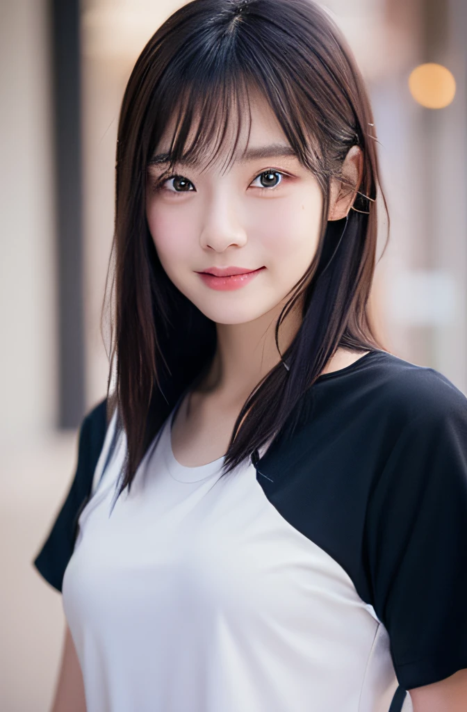 I'm smiling、campus、A dark-haired