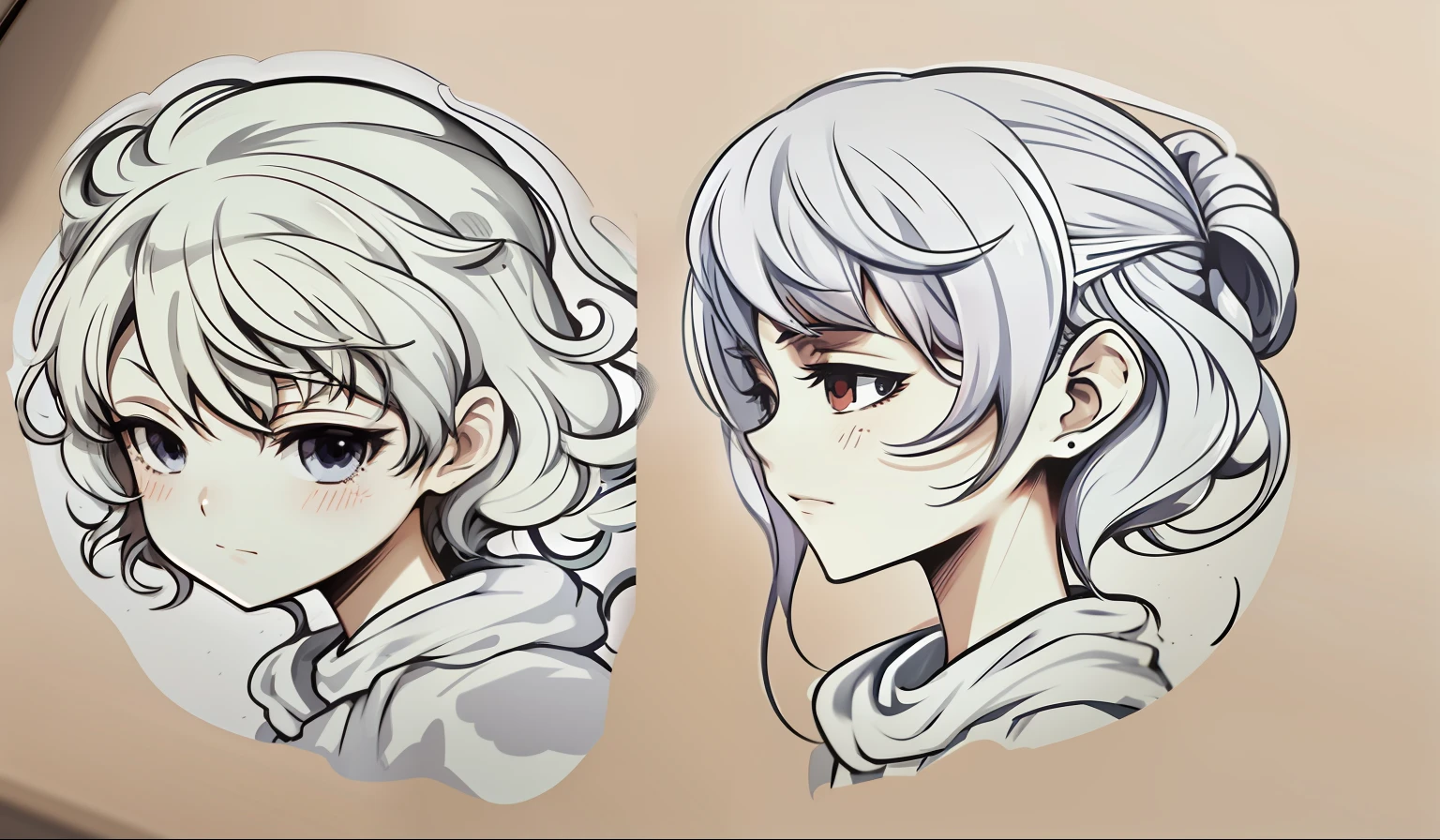 Sketches of several anime characters with different expressions,flat anime style shading,subtle anime style,vey detailed faces,detailed manga style,2 d anime style,clean and meticulous anime style,anime sketch,Facial graffiti,clean anime outlines,colored sketch anime manga panel,very anime style,semirealistic anime style,very modern anime style,anime style only,closeup faces。