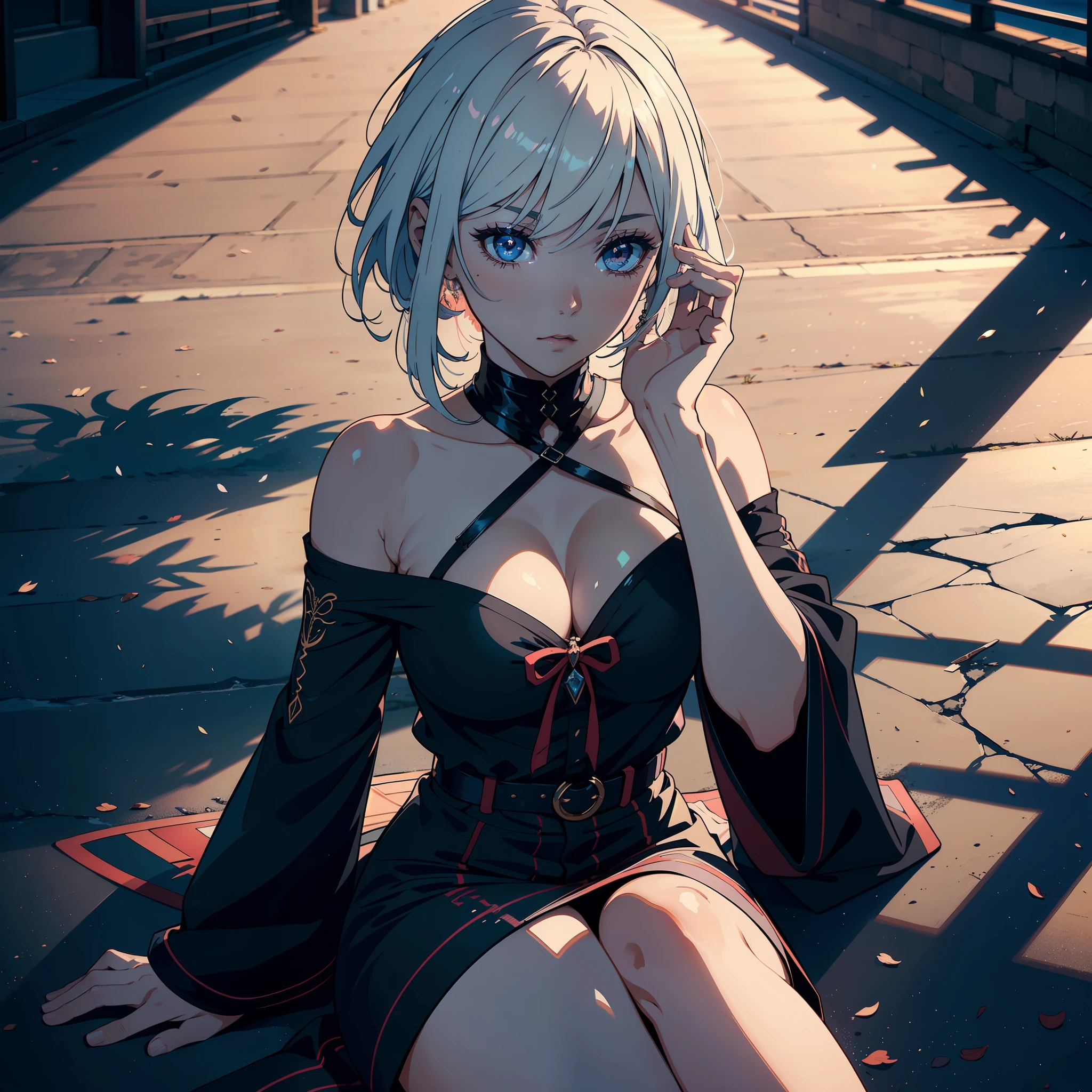 "(Uma mulher bonita e sedutora), (cabelo longo e rosa), (olhos azuis), (roupa branca), (Estilo anime 8k), (imagem ultra detalhada), (cidade deslumbrante), (A meticulously detailed hand, with amazing textures and shadows)"