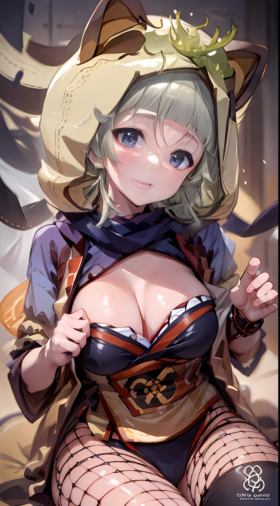 (NSTDA.:1.2), (10, beste-Qualit, master-piece: 1.4), ultra-high resolution, (lifelike, photorealistic portrait: 1.48), 25 years old, Cute Girl, Famous Japanese actors, oversized breasts, Blue Eyes, Head tilt, cowboy shot, from the front,My favorite cat ears, looking at the audience, expressionless, Beautiful lake, Zeiss 150mm F/ 2.8 Hasselblad, In Japanese shrines, Whole body, foot, Ultra-Wide Angle