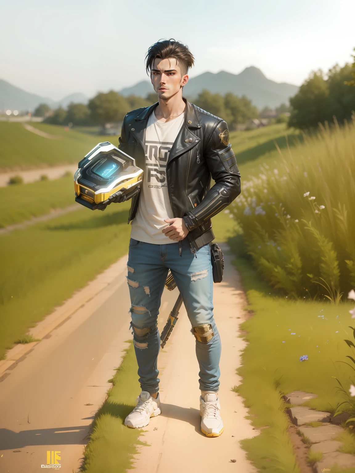 Remove bagraund, realistic face,man, handsome, power, cyberpunk,boy, cinematic, ultra realistic,8k, light,ninja, powerful, robotic, gaming, machine, future, handsome,ultra cute boy,Dslr bluer,golden light, robotic flowers