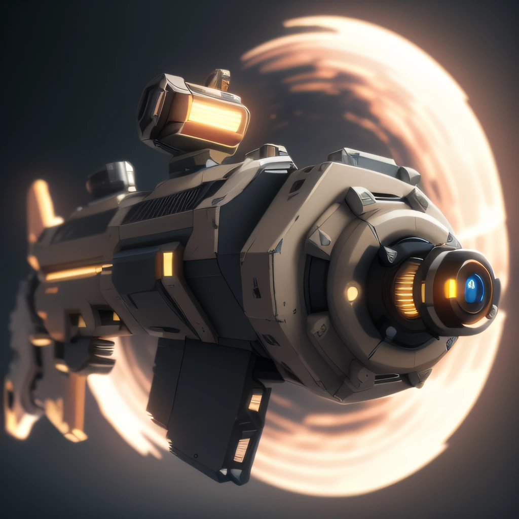 Sci-fi gun,Gatling machine gun,(masterpiece, top quality, best quality, official art, beautiful and aesthetic:1.2),(8k, best quality, masterpiece:1.2)