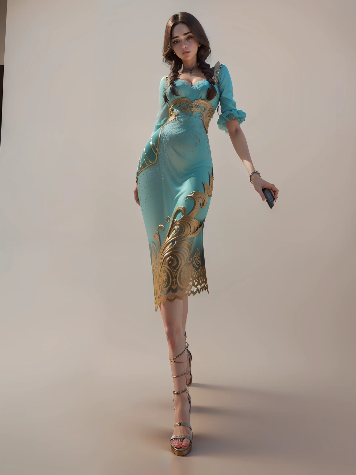 3d, beautiful realistic، Cool details, raw photo, selfie, realistic dress, realistic hair, Light and cool lighting, photo realistic, Cel shaded, Gel lighting, ultra details