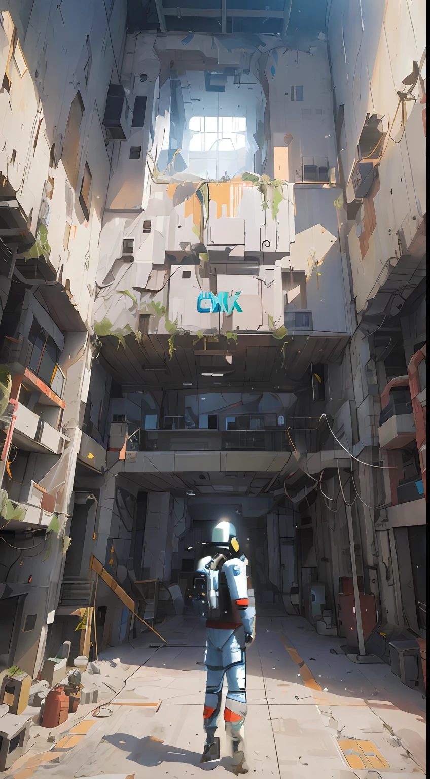 There was a man in a spacesuit with a gun in his hand，concept-art, 8 k concept art, 8 K high detail concept art, in the art style of filip hodas, Dystopian digital concept art, 8k hd concept art,, cyberpunk art ultrarealistic 8k,