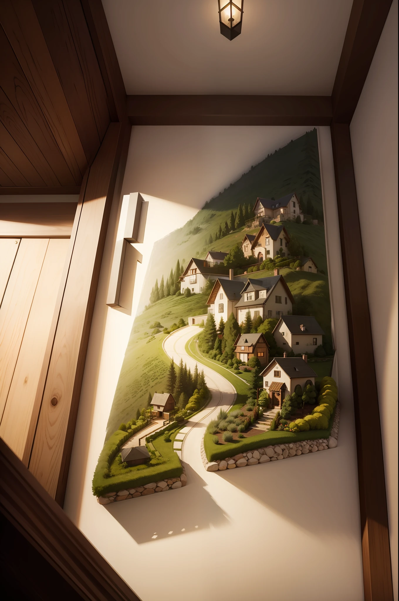Poetic living home landscape map