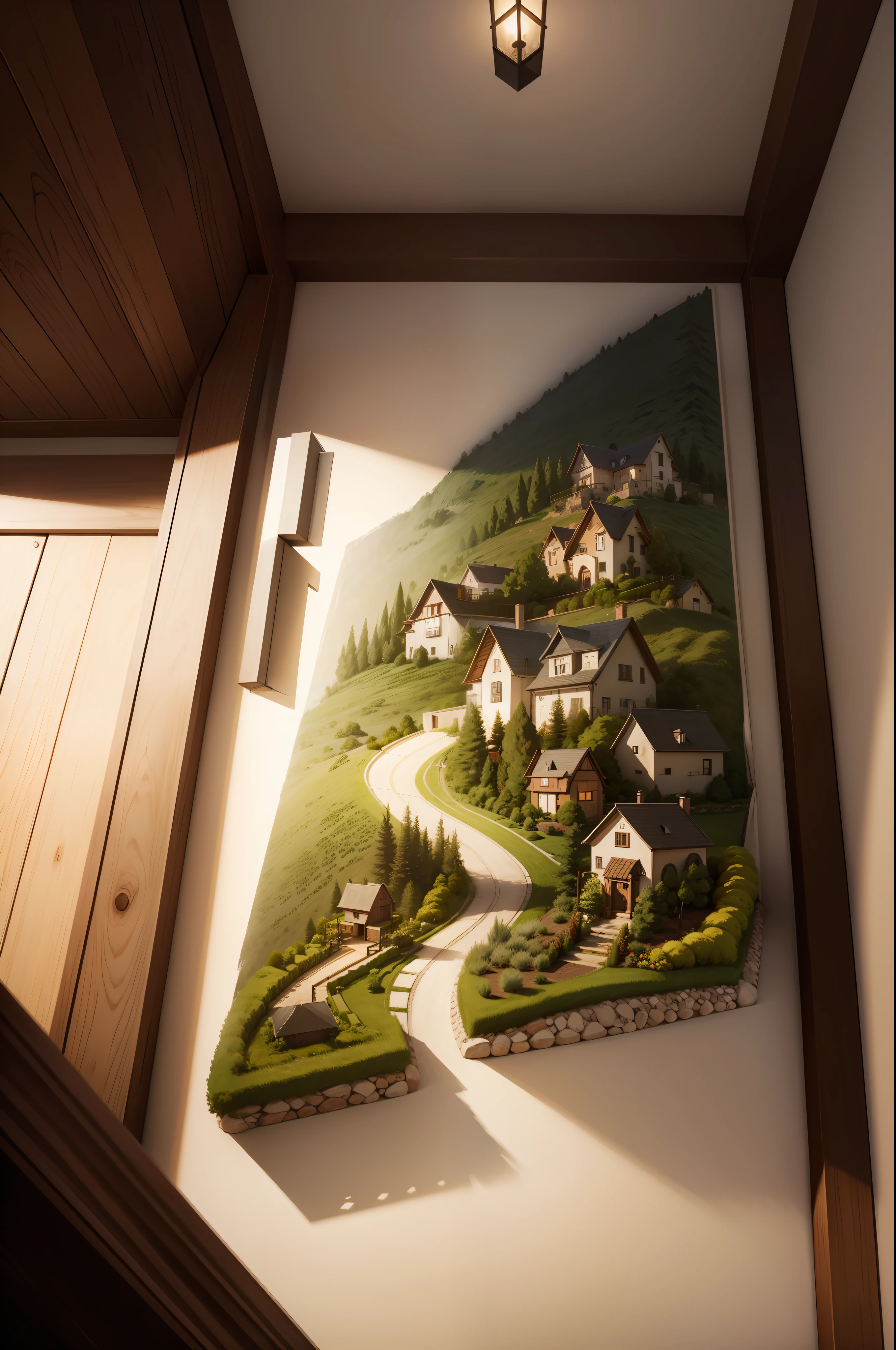 Poetic living home landscape map