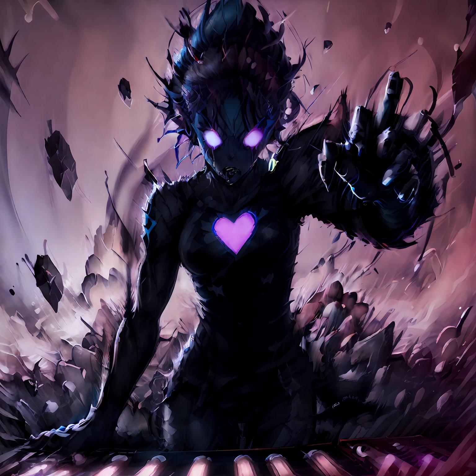 neon cocky badass arrogant offensive attitude of superiority blue skin undyne the undying a DJ, showcasing her skills on the turntables at a vibrant rave." ragemode
wild hair
