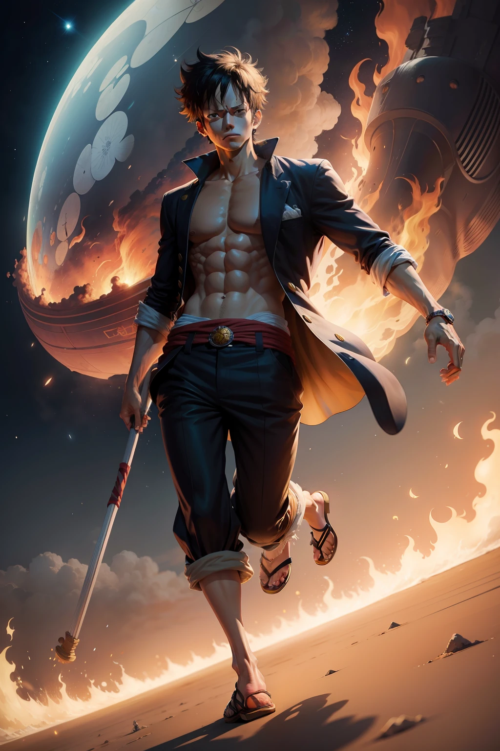 One Piece,luffy,Suits,space,run