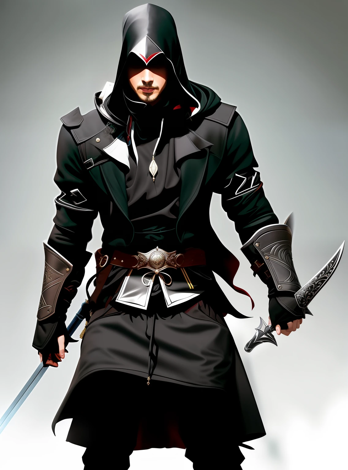 a black cloak