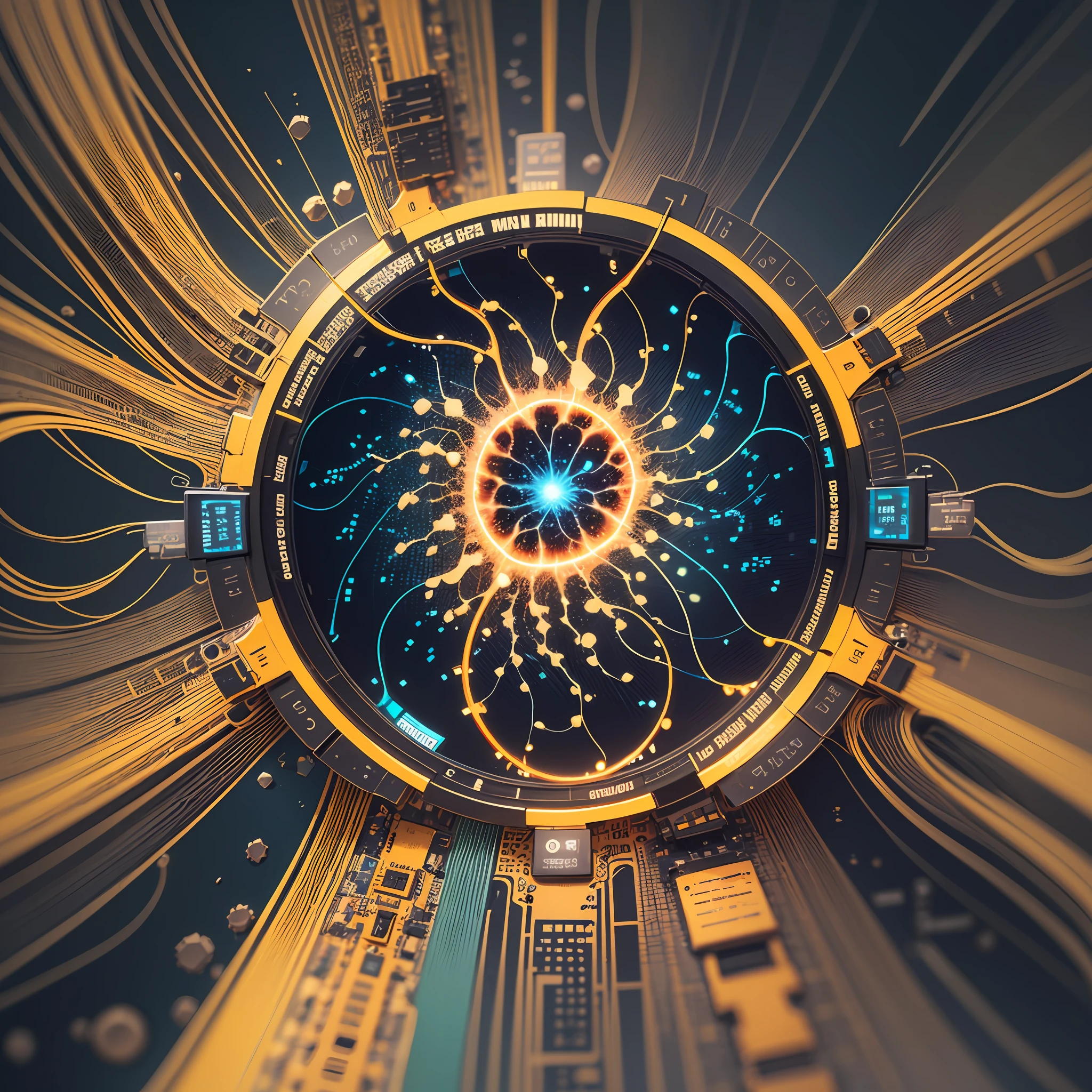 The brain cells are being cultured forming neurons being incorporated into a GPU chip, connecting to each other and forming functional neural networks. --auto --s2