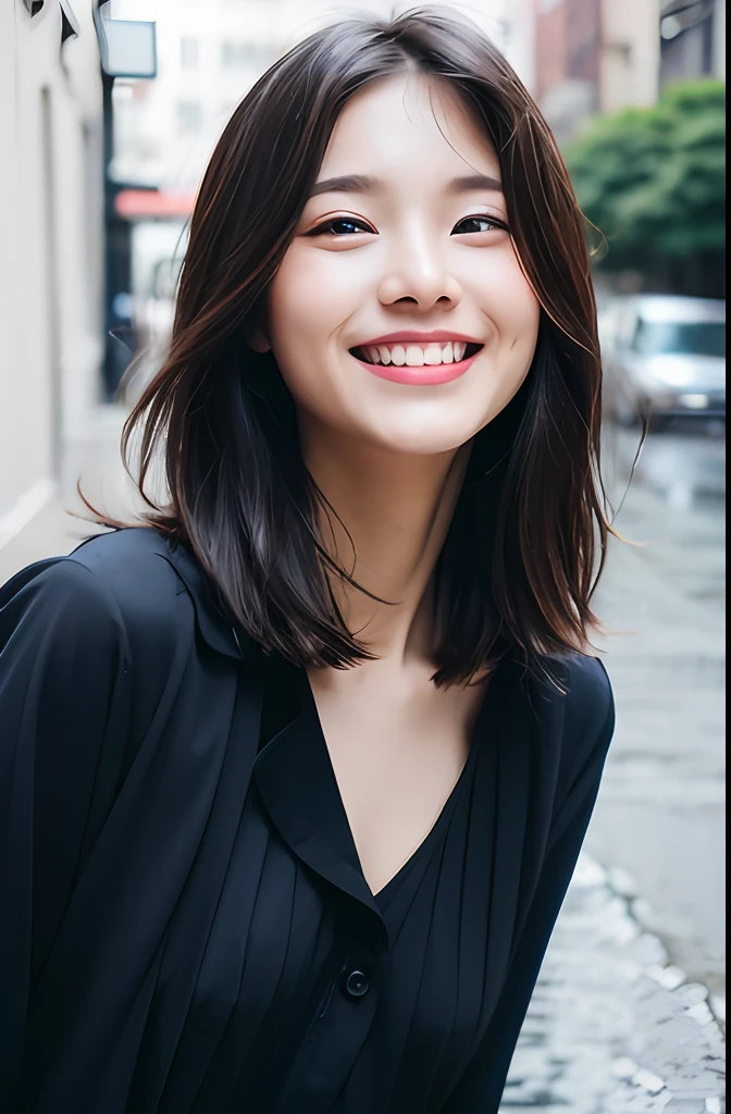 ((Best Quality, 8K, Masterpiece:1.3)), Focus: 1.2, Perfect Body Beauty: 1.4, Buttocks: 1.2, ((Layered Haircut, Breasts: 1.2)), (Wet Clothes: 1.1), (Rain, Street:1.3), Bandeau Dress: 1.1, Highly Detailed Face and Skin Texture, Fine Eyes, Double Eyelids, Whitening Skin, Long Hair, (Shut Up: 1.3), Smile