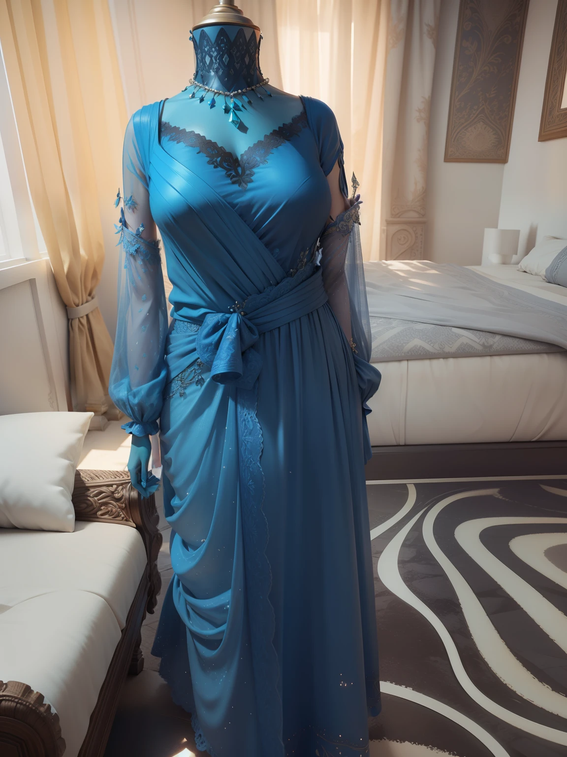 3d, beautiful realistic، Cool details, raw photo, realistic dress, Light and cool lighting, photo realistic, Cel shaded, Gel lighting, ultra details