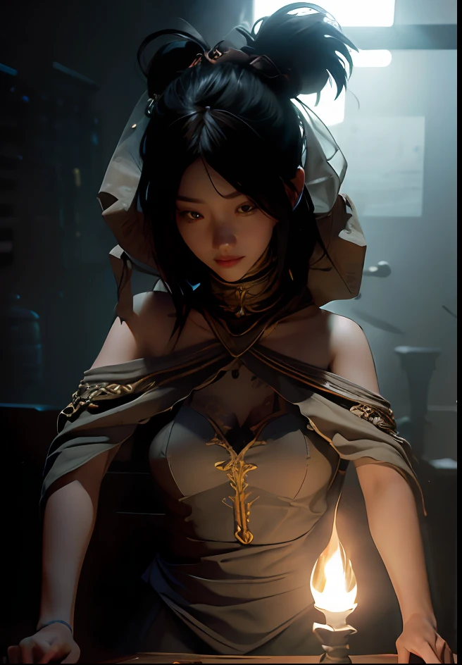 ((best qualtiy)), ((tmasterpiece)), (the detail:1.4), 3D, （A beautiful cyberpunk female image：1.5）,hdr（HighDynamicRange）,Ray traching,NVIDIA RTX,Hyper-Resolution,Unreal 5,Subsurface scattering、PBR Texture、post-proces、Anisotropy Filtering、depth of fields、maximum definition and sharpness、Many-Layer Textures、Albedo e mapas Speculares、Surface coloring、Accurate simulation of light-material interactions、perfectly proportions、rendering by octane、Two-colored light、largeaperture、Low ISO、White balance、the rule of thirds、8K raw data、(RAW photo, Best quality), (Realistic, photo-realistic:1.3), Best quality, Highly detailed, Masterpiece, Ultra-detailed, illustration, 1girll, The upper part of the body_Body, Dynamic Angle, world mastery theater, Messy_Long_Hair,Best quality, extremely detailed CG unity 8k壁纸，ink，astounding，电影灯光，lens_flare，dunhuang_Style