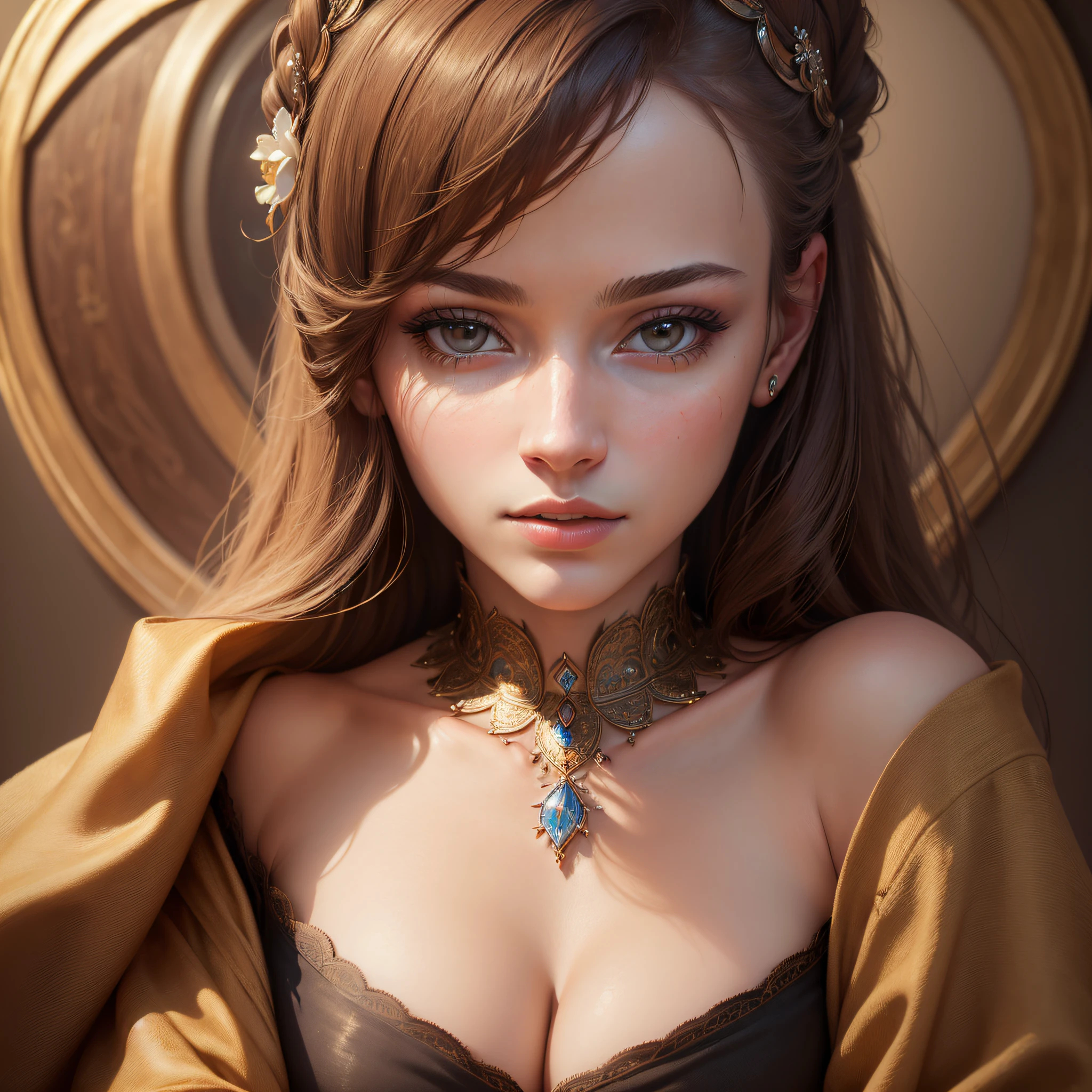 (masterpiece, best quality, beautiful portrait:1.4) of a stunning 25yo woman, highly detailed, ultra realistic, (in focus:1.6), 8k