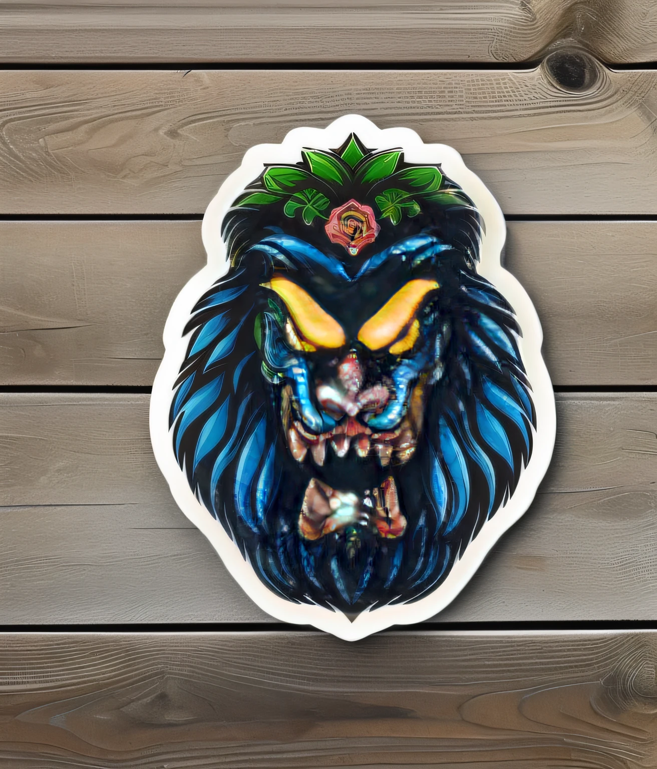 "High-quality, eye-catching sticker design for t-shirts with vibrant colors and intricate details."