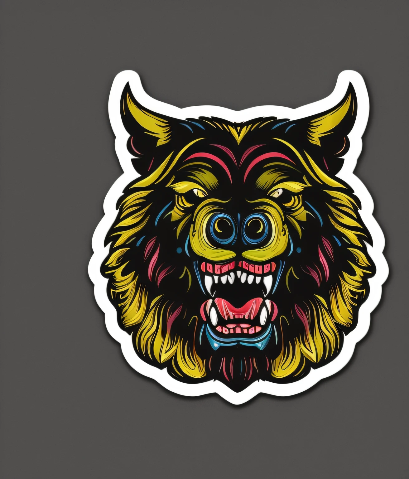 "High-quality, eye-catching sticker design for t-shirts with vibrant colors and intricate details."