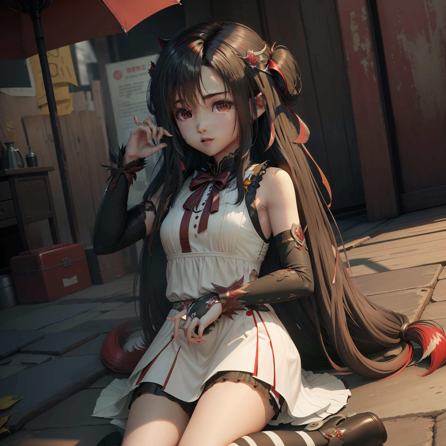1cewek lagi main hp (cewekyang cantik imut rambut merah)