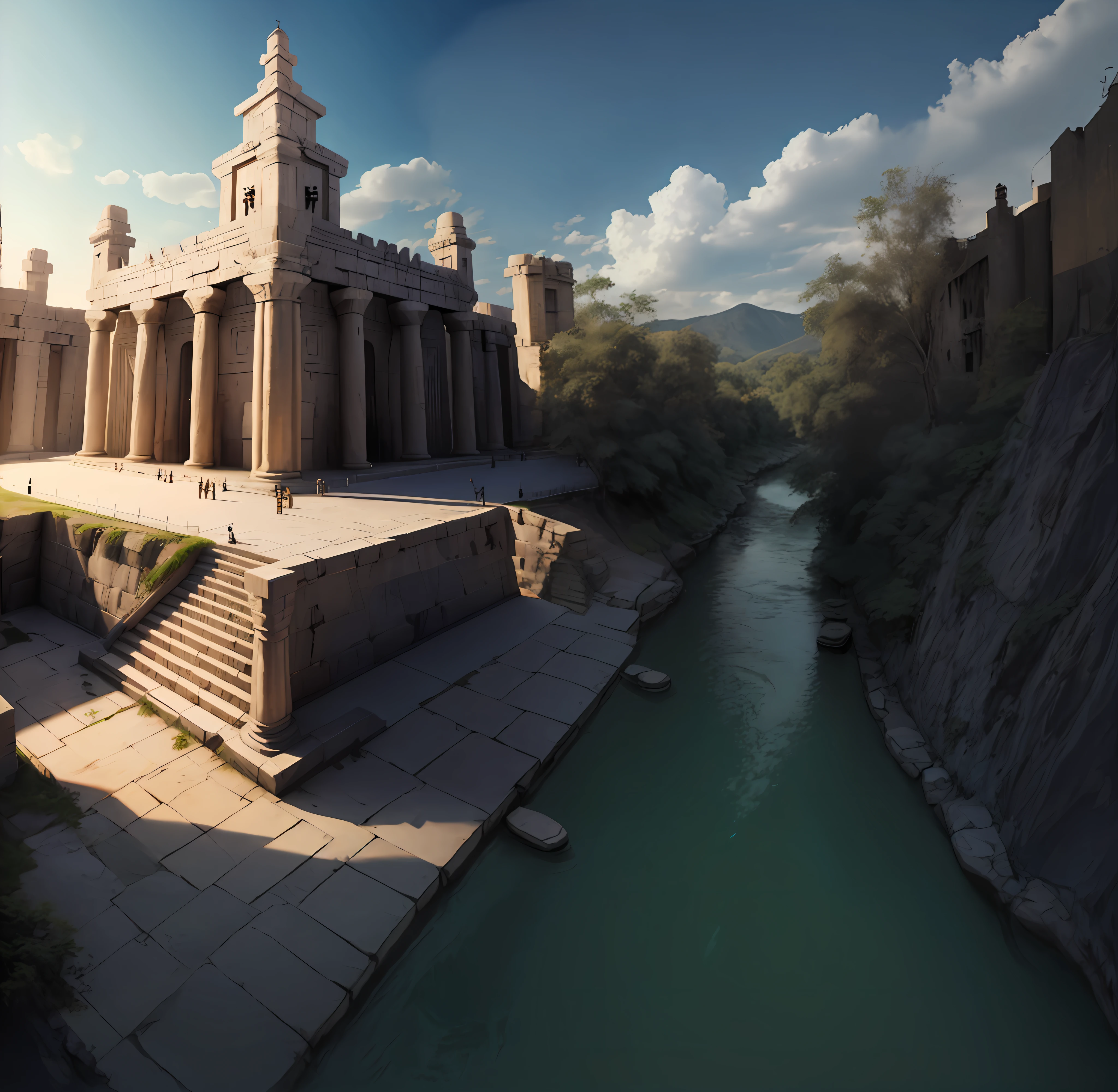 Sky and river