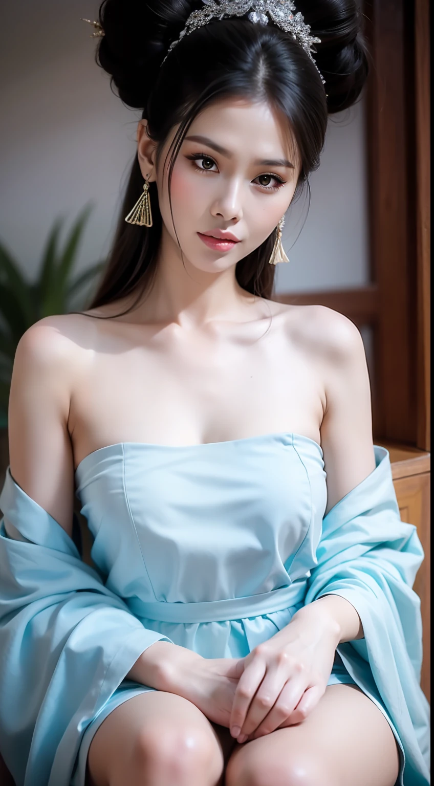 Fashion model 20 years old [[[[closeup cleavage]]]], [[[[boobgasm]]]], [[[[coll]]]], [[[[bshoulders]]]], perfect  eyes, Perfect iris，Perfect lips，perfect teeth，Perfect skin，Long face，slender nose，tall nose bridge，Soft front light，hdr，Movie girl，Simple hairstyle，light make-up，Casual，（pastel colour：1.2）
