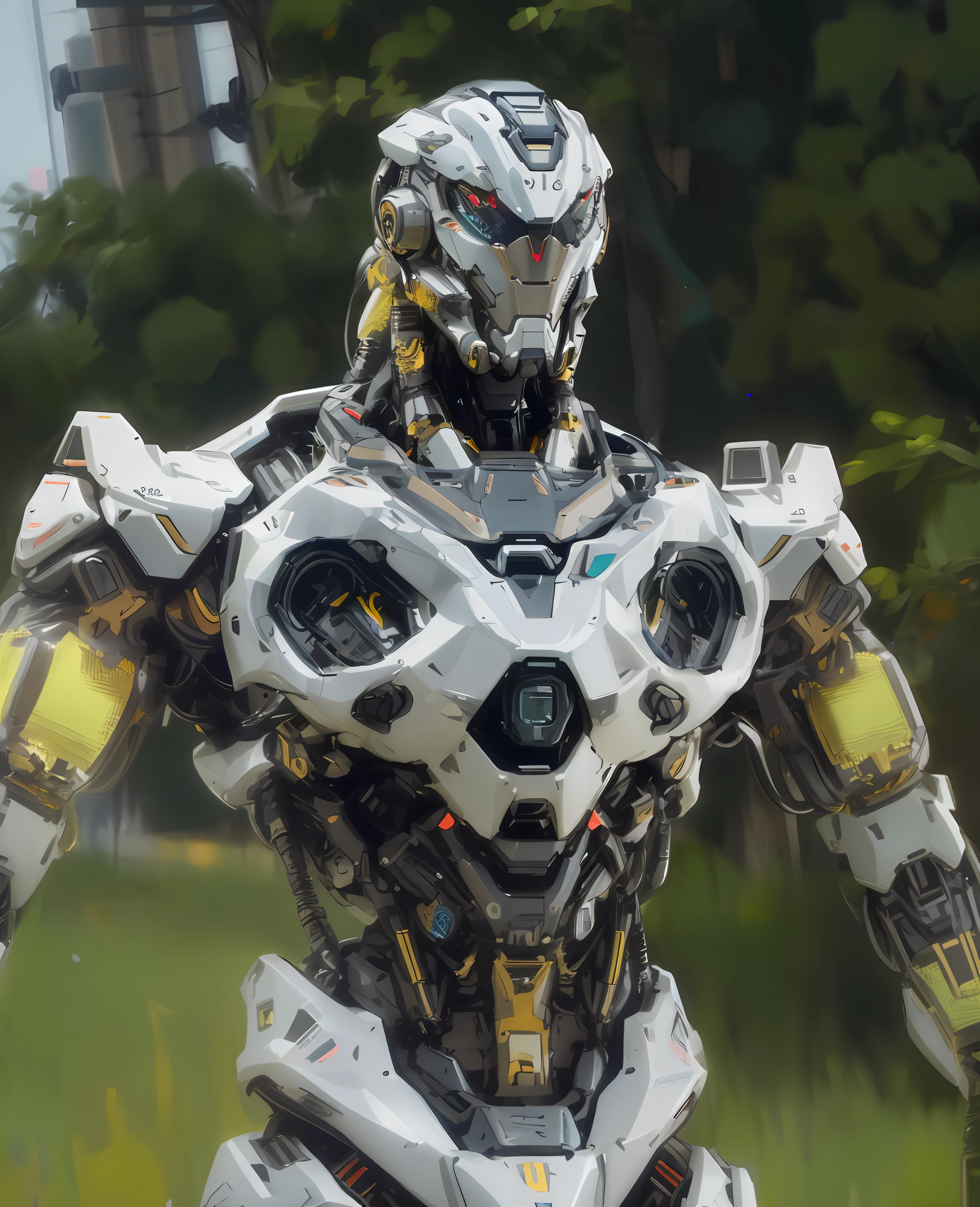 a close up of a robot , detailed humanoid, movie still of a villain cyborg, movie still of a cool cyborg, movie still of a cyborg, futuristic robot body, portrait of a futuristic robot, cybernetic and highly detailed, futuristic robot, movie still of cyborg, movie still of a alien cyborg,mech