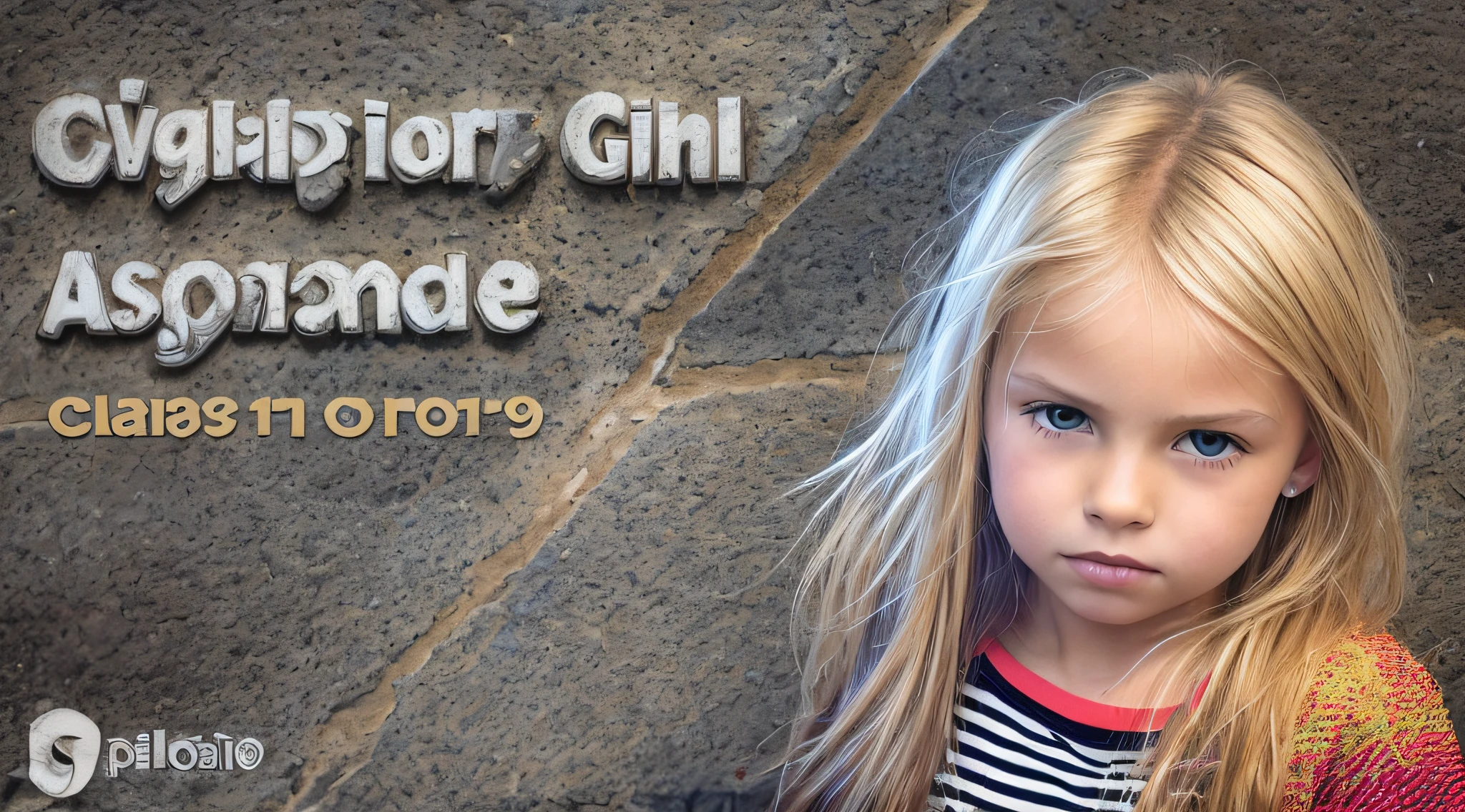 Cavalgar na tempestade, GIRL CHILD 8 YEARS OLD BLONDE HAIR, LONGOS ,CLOSE UP, ESTILO RUSSA DE fones de ouvido, CASACO DE PELE PRETA.