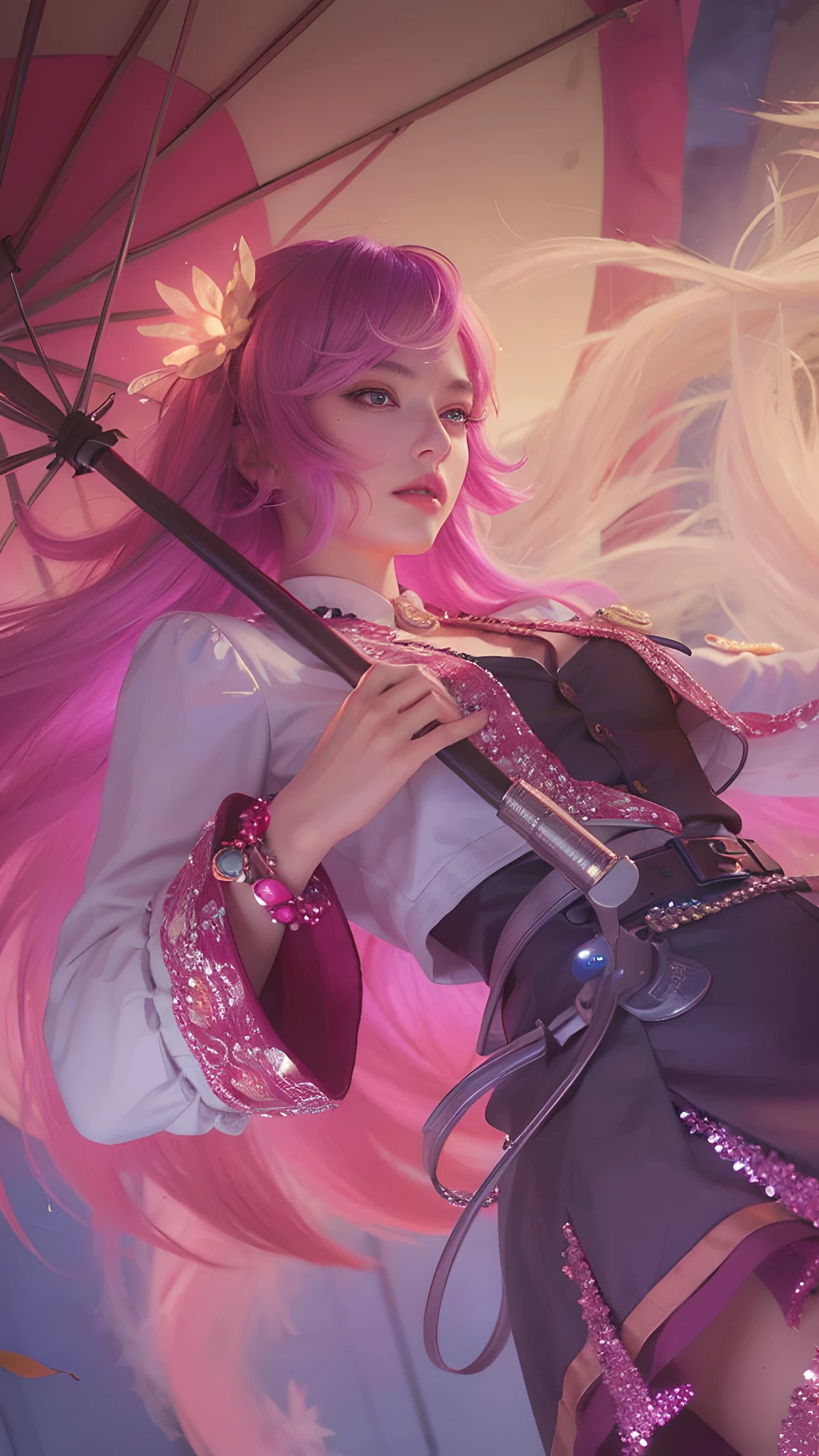 (photorealistic:1.4), best quality, masterpiece, ultra high res, 1girl, (detailed face:1.2), (detailed eyes:1.2), (detailed hair:1.2), (detailed clothes:1.2), 4k, (detailed color:1.2),