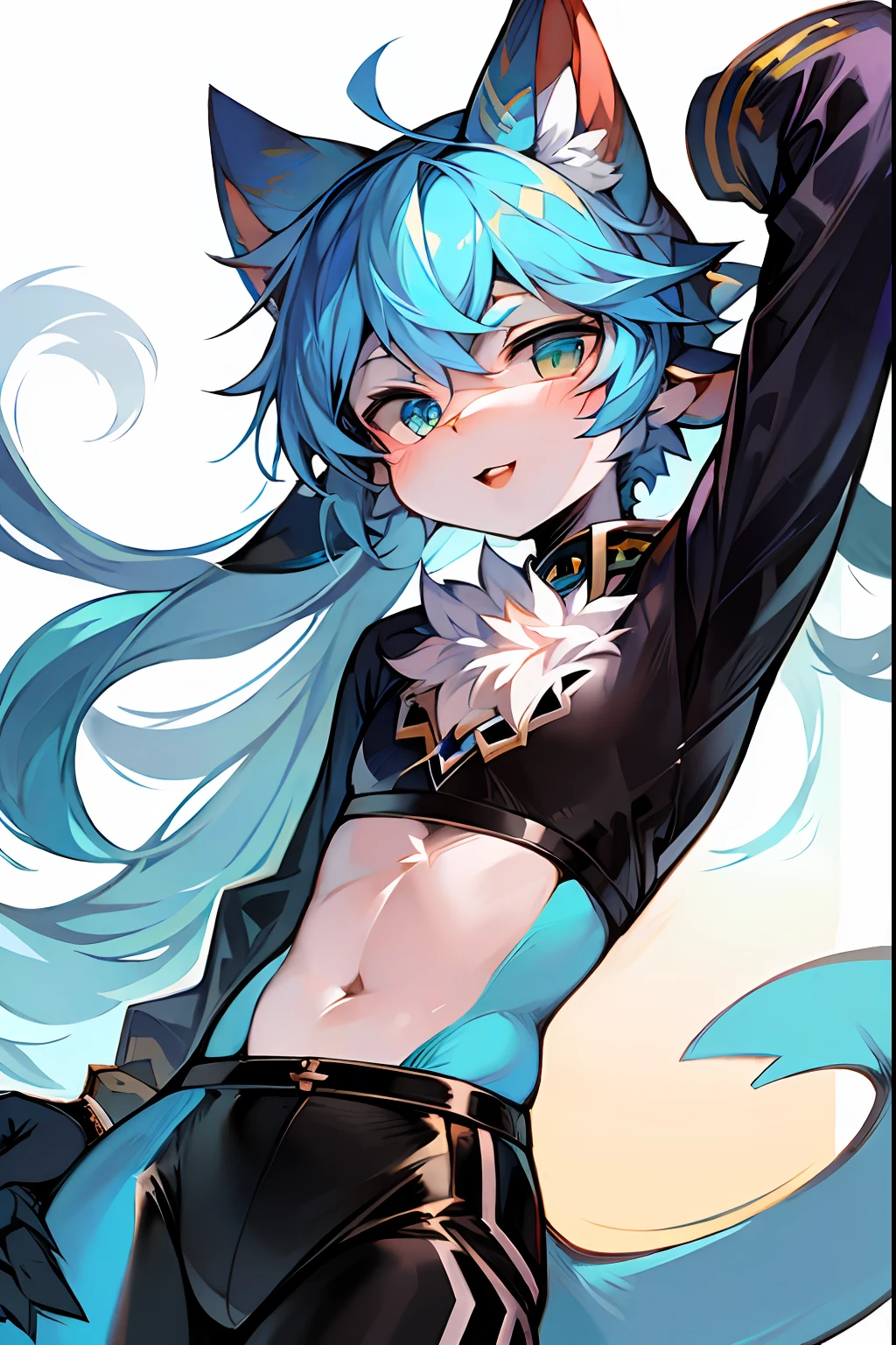 tmasterpiece,high high quality,Absurd resolution,cat ear,Dolphin body