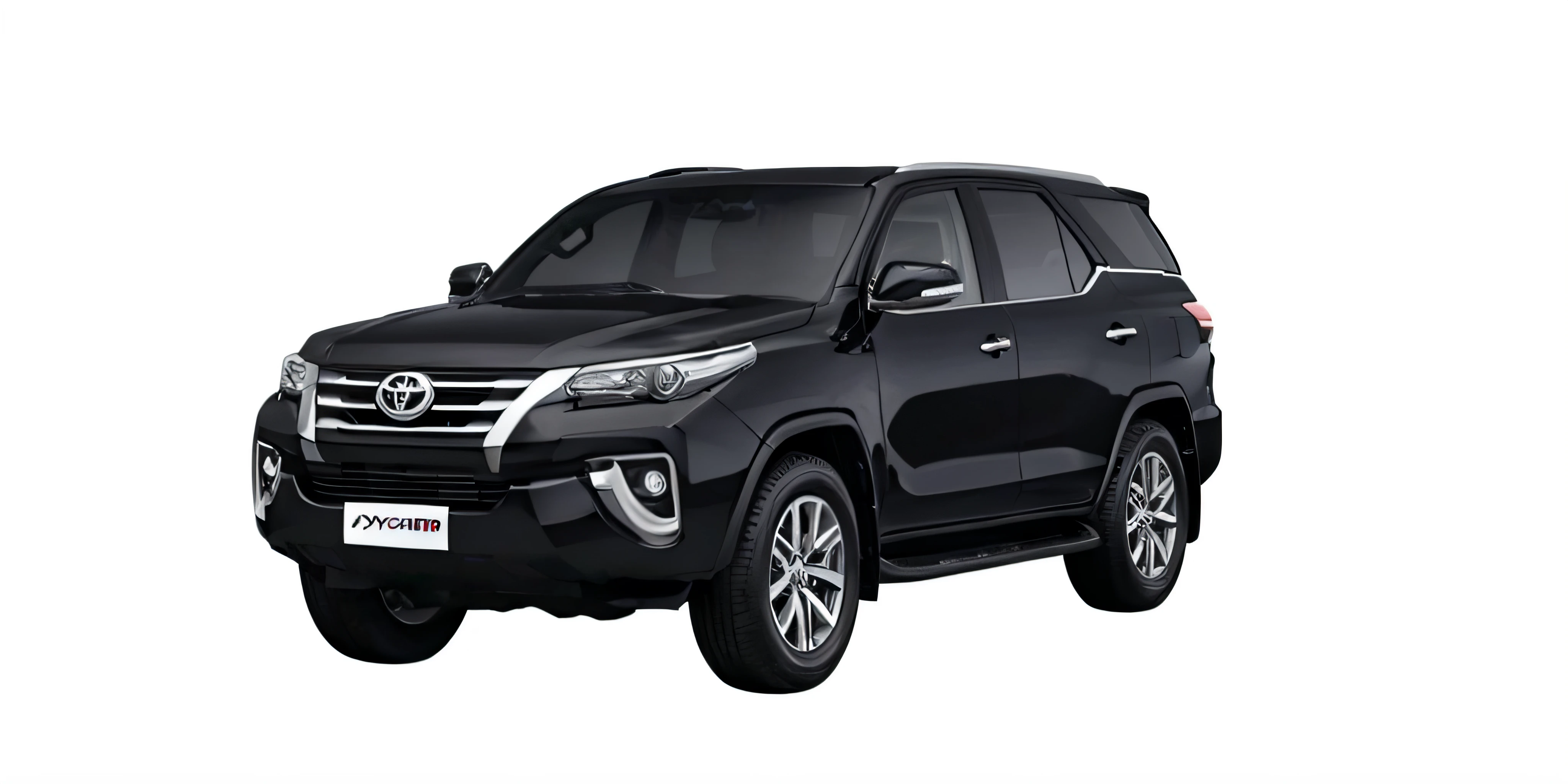 a black toyota fortuner 2016 suv parked in a dark room, ultra realistic”, ultra realistic ”, black white, hyper realistic”, hyper realistic ”, highly polished, black car, hybrid, ”ultra realistic, black and white only, super realistic”, front side, highly realistic”, intense look, edited, high quality picture, new vehicle, hyperrealistic”, hyperrealistic ”, elegant minimalism