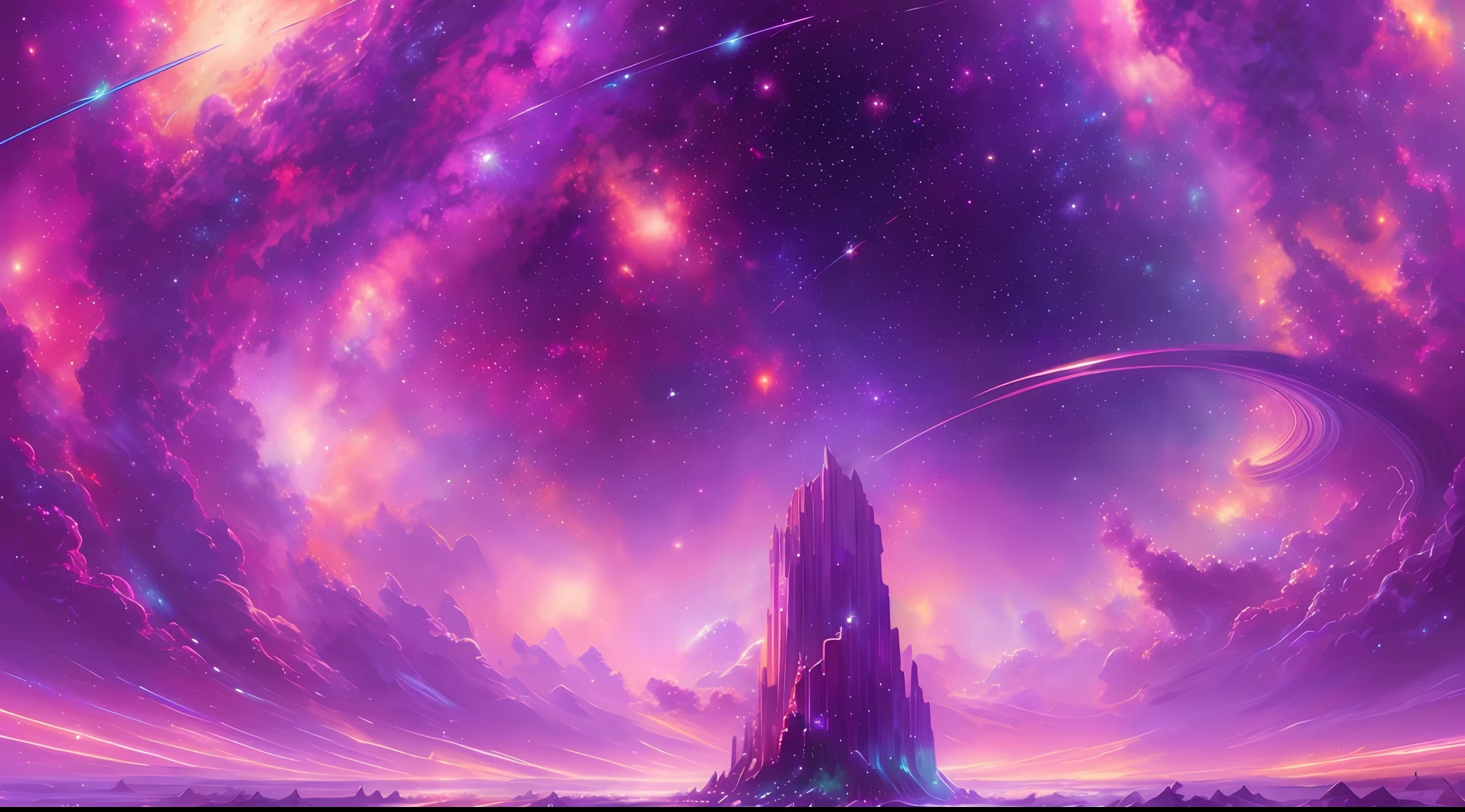 (best quality,masterpeace),(hyperdetailed colourful),
A galaxy of swirling nebulas and stars
,perfect composition, best exposition,
, hdr, cinematic lighting, trending on artstation,trending on CGSociety, professional oil painting,immense detail,