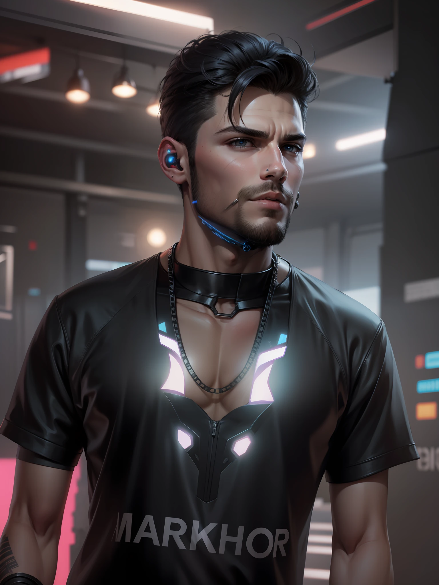 Change background cyberpunk handsome boy, realistic face, 8k , ultra realistic