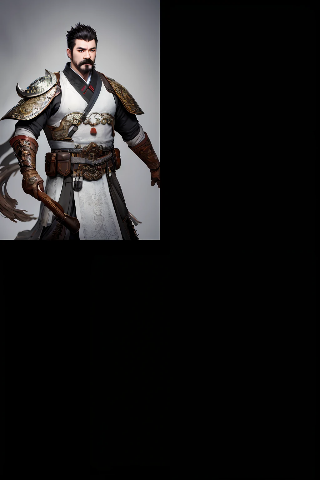 Guan yu，Coveralls，Step on the sewing machine