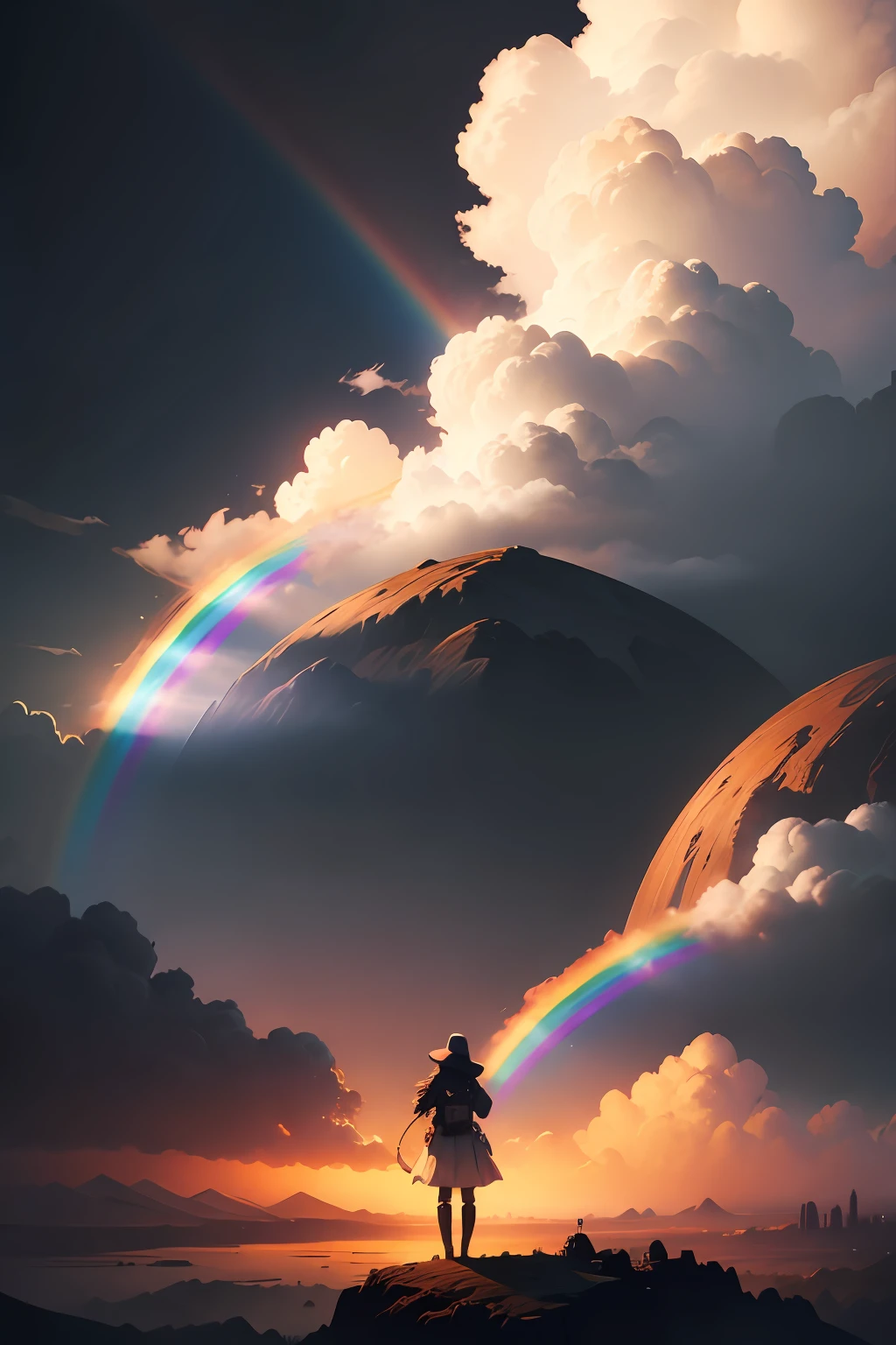 Somewhere over the rainbow, concept art, 4k