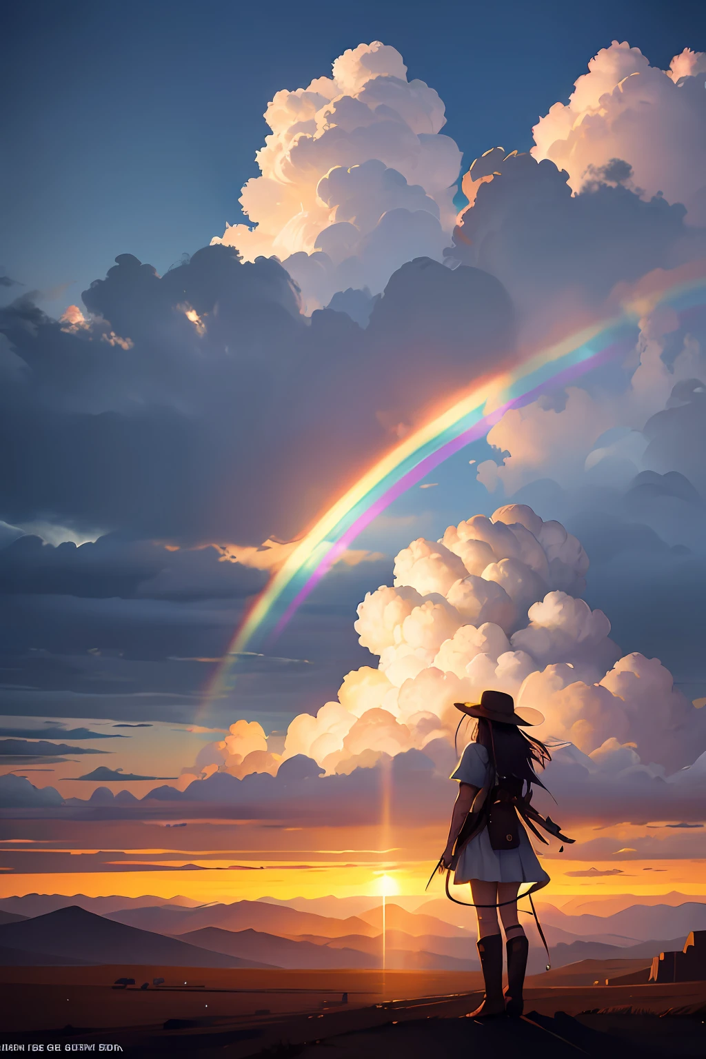 Somewhere over the rainbow, concept art, 4k