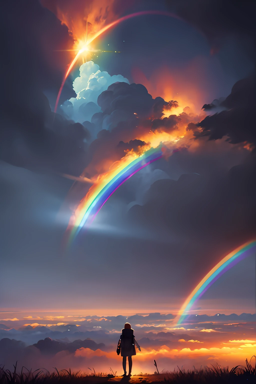 Somewhere over the rainbow, concept art, 4k