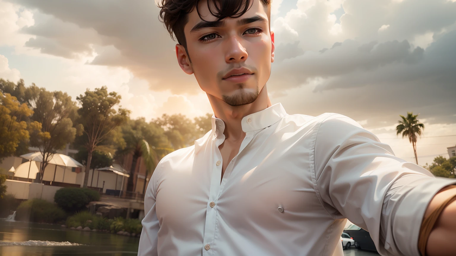 Background change, realistic photo and body, ultra 8k , make handsome boy, hairstyle change, change shirt