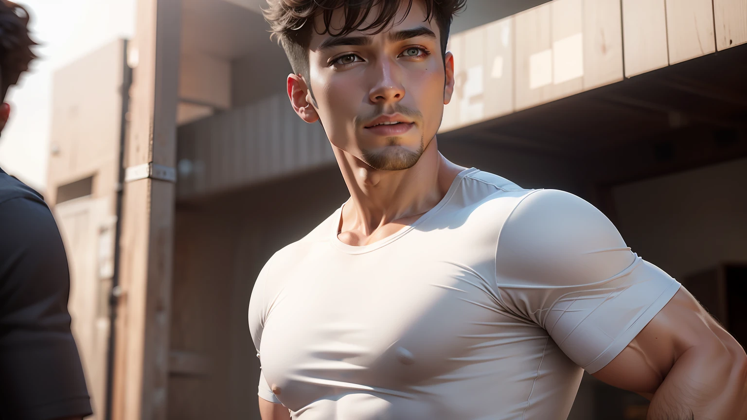Background change, realistic photo and body, ultra 8k , make handsome boy, hairstyle change, change shirt, realistic face