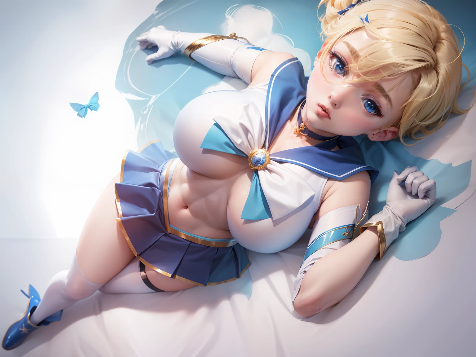 sailor_senshi_uniform、blue_sailor_collar、1boy、shoun、Beautiful Boys、Handsome、genderswap、genderswap_(ftm)、yellow_breasts_ribbon、solo、ten'ou_haruka、sailor_uranus、short_hair、choker、skirt、blue_choker、very_short_hair、magical_warriors、blonde_hair、white_gloves、bow、gloves、blue_skirt、blue_eyes、rating:questionable、yellow_bow、boots、flat_breasts、flat_chest、rating:safe、miniskirt、leotard、white_leotard、from_above、pleated_skirt、covered_nipples、erection_nipples、jewelry、