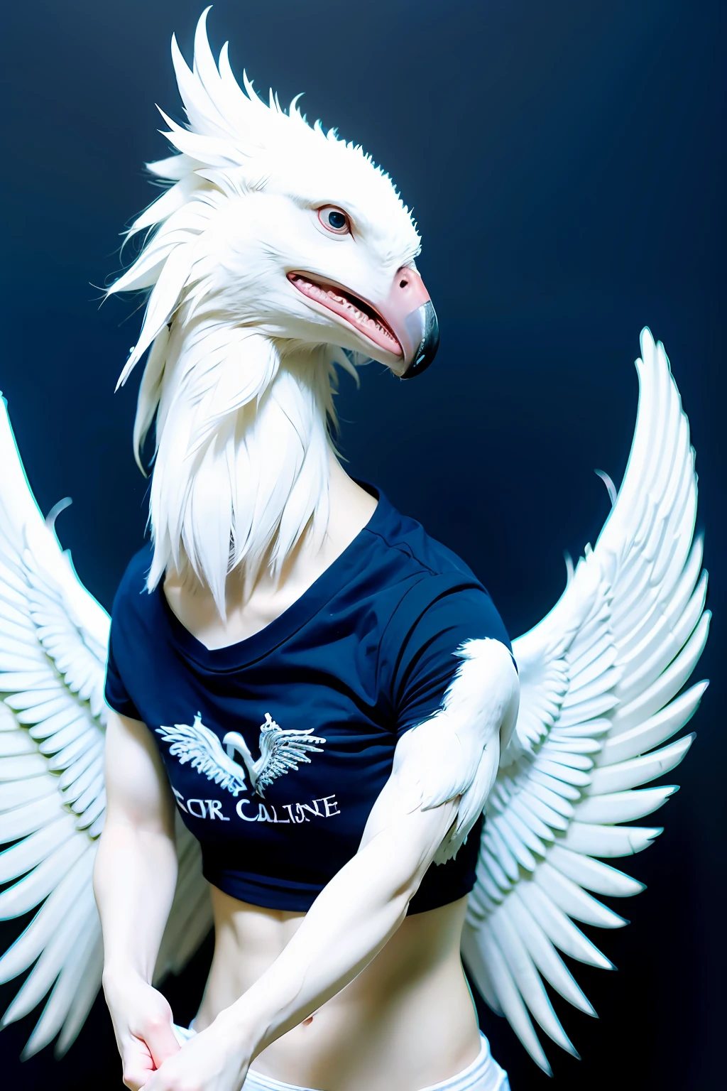 Dark blue college shirt, detalhes, slogan a white phoenix, Muitos detalhes , hd, muito bonita