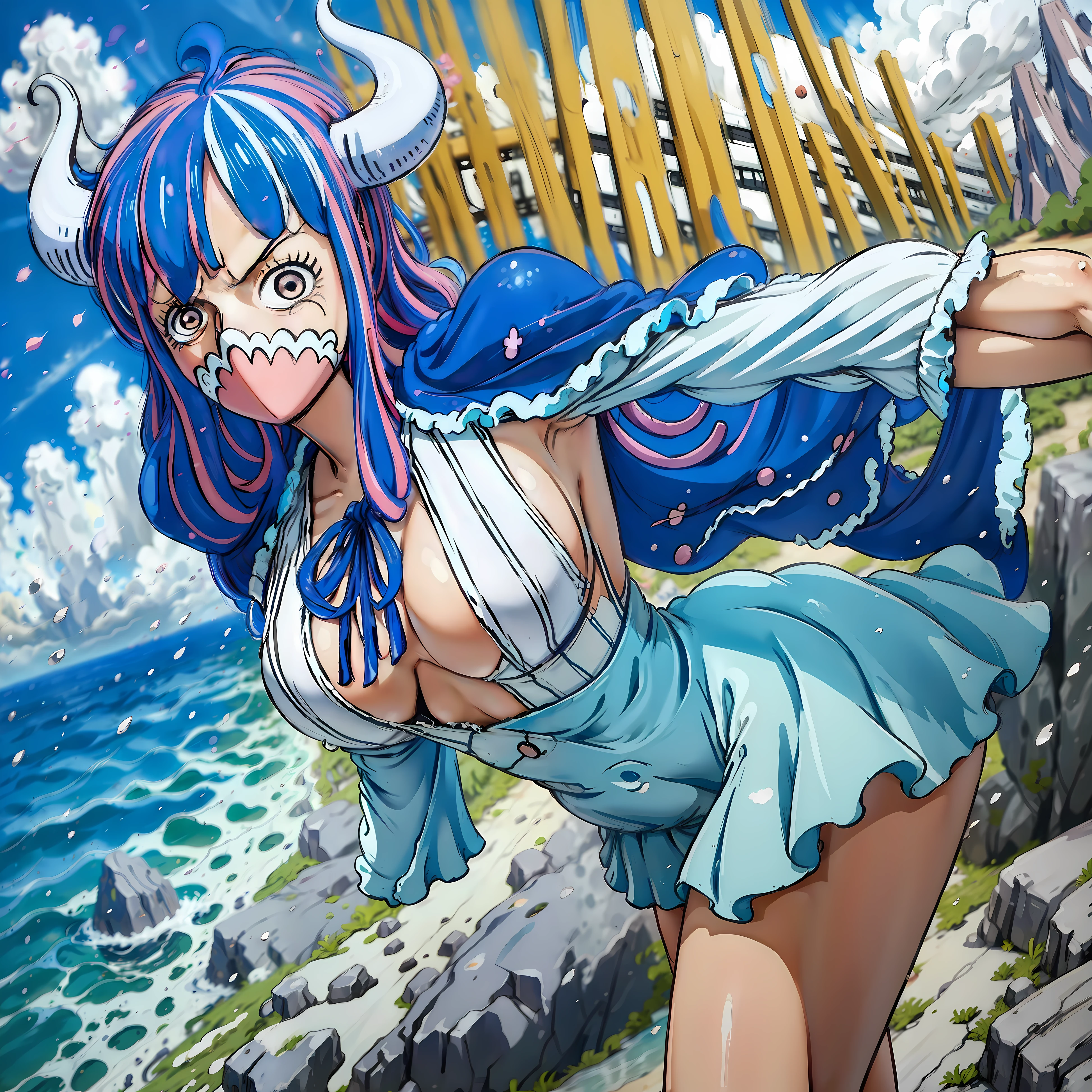 Ulti/(one piece) 1girl, ((Tobiroppo.)) (praia).