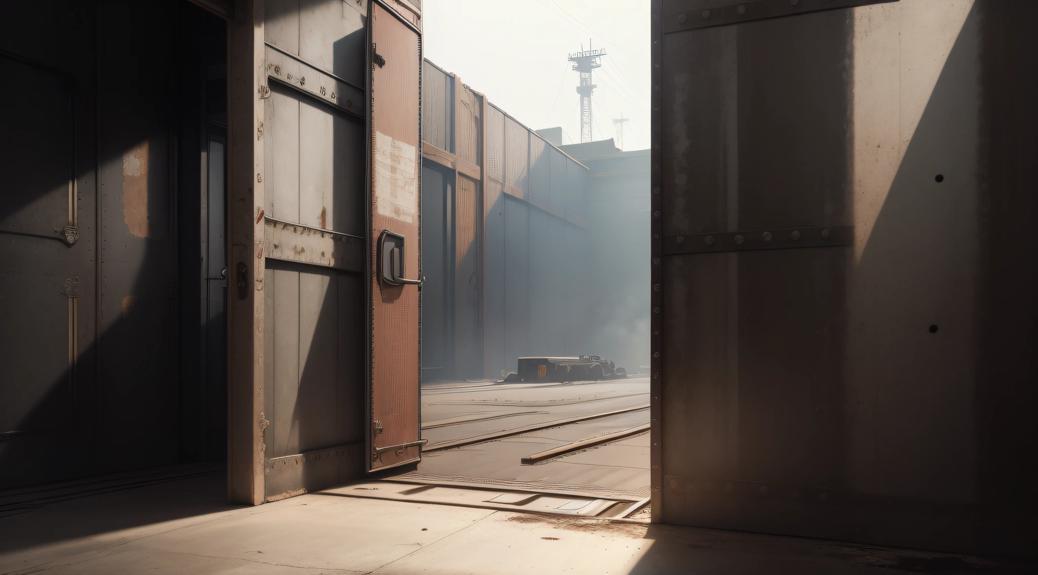 background, metal plate with rivets in corner, realistic, industrial, high resolution, 2560x1440