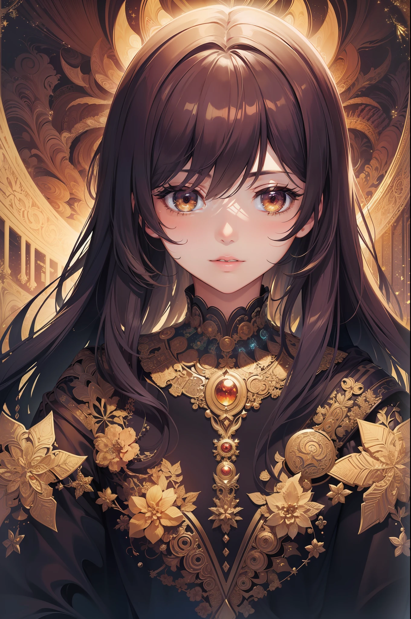 (masterpiece, top quality, best quality, official art, beautiful and aesthetic:1.2), (1girl:1.3), (fractal art:1.3),
