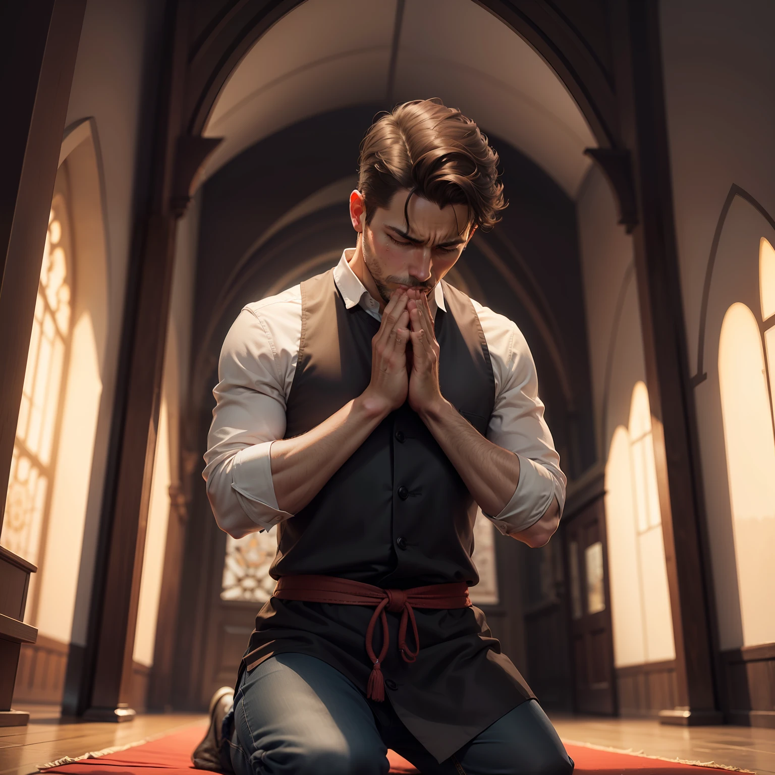 Man praying
