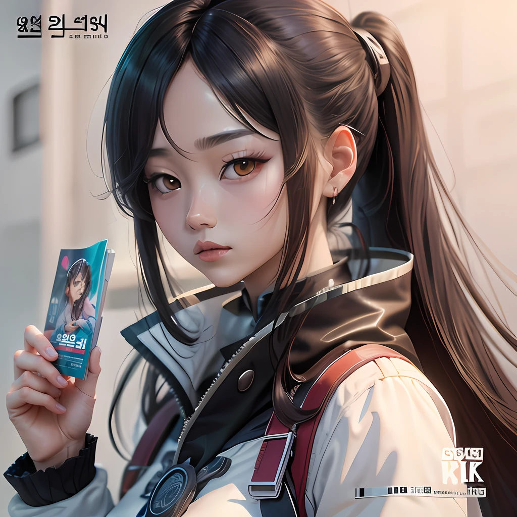 Korean magazine cover,style of anime,Full of details,8K,Non-human,tmasterpiece,depth of fields