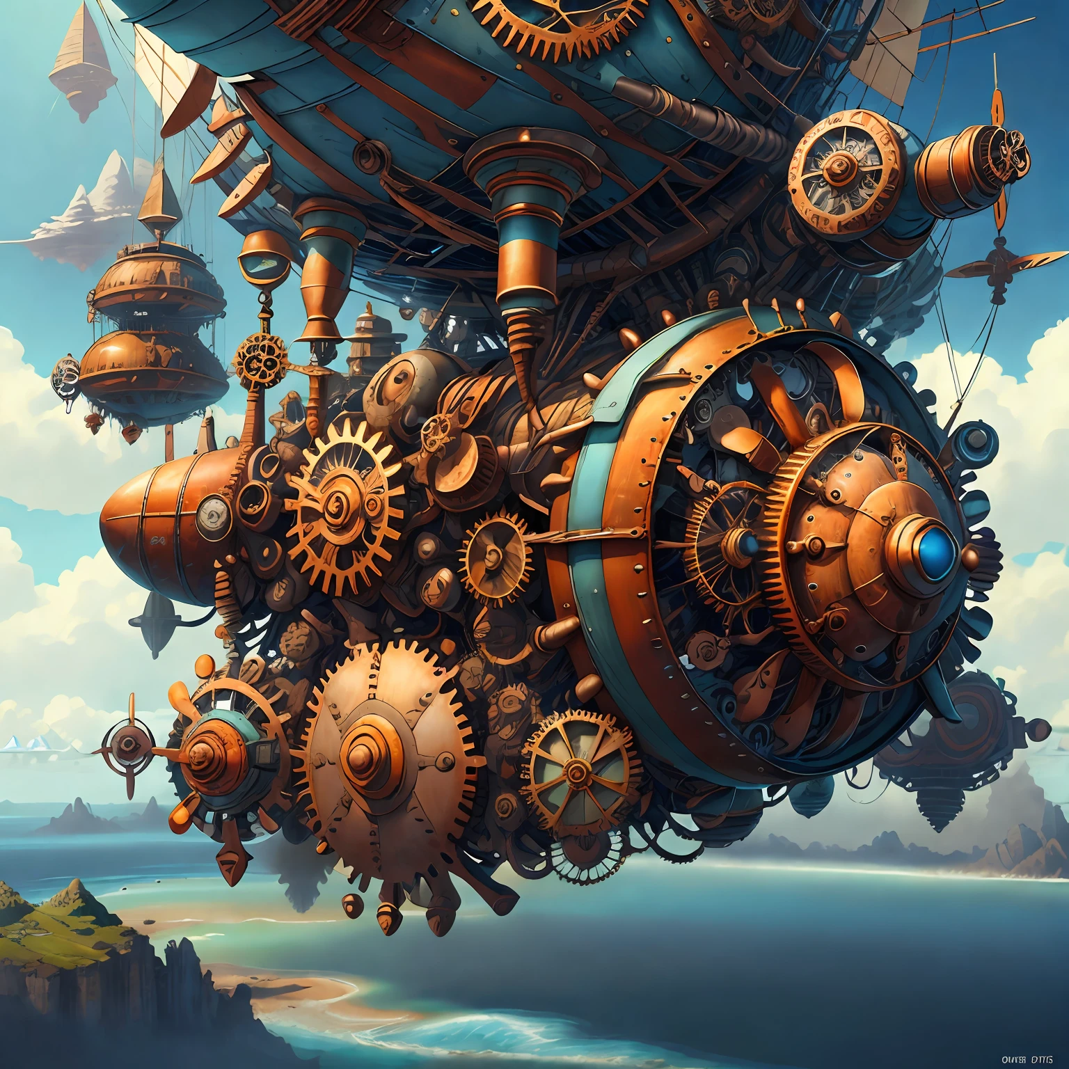 CogPunkAI Foguete Aeronaves,Colors 32 k,detalhes