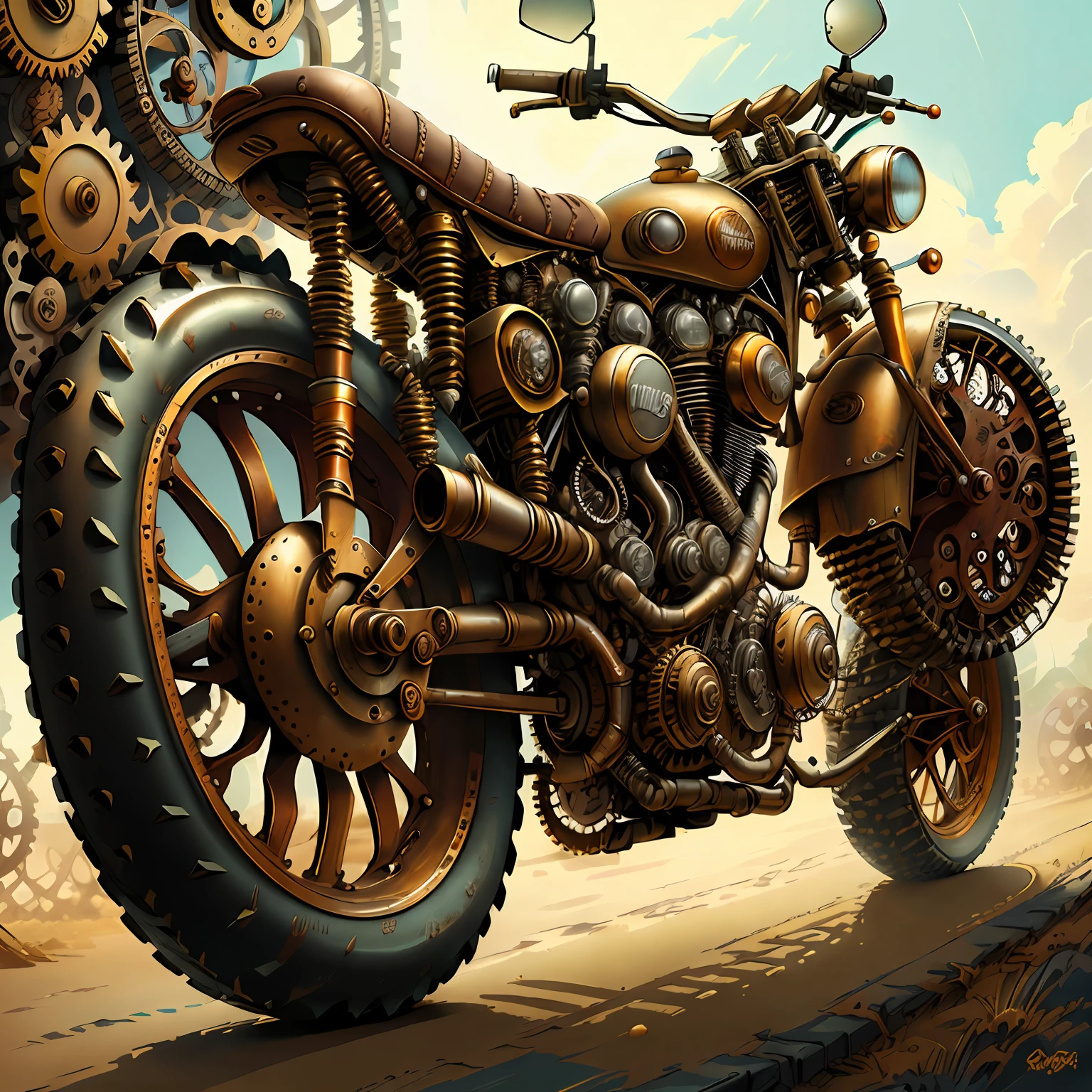CogPunkAI motocicleta ,Cores 32 k,detalhes