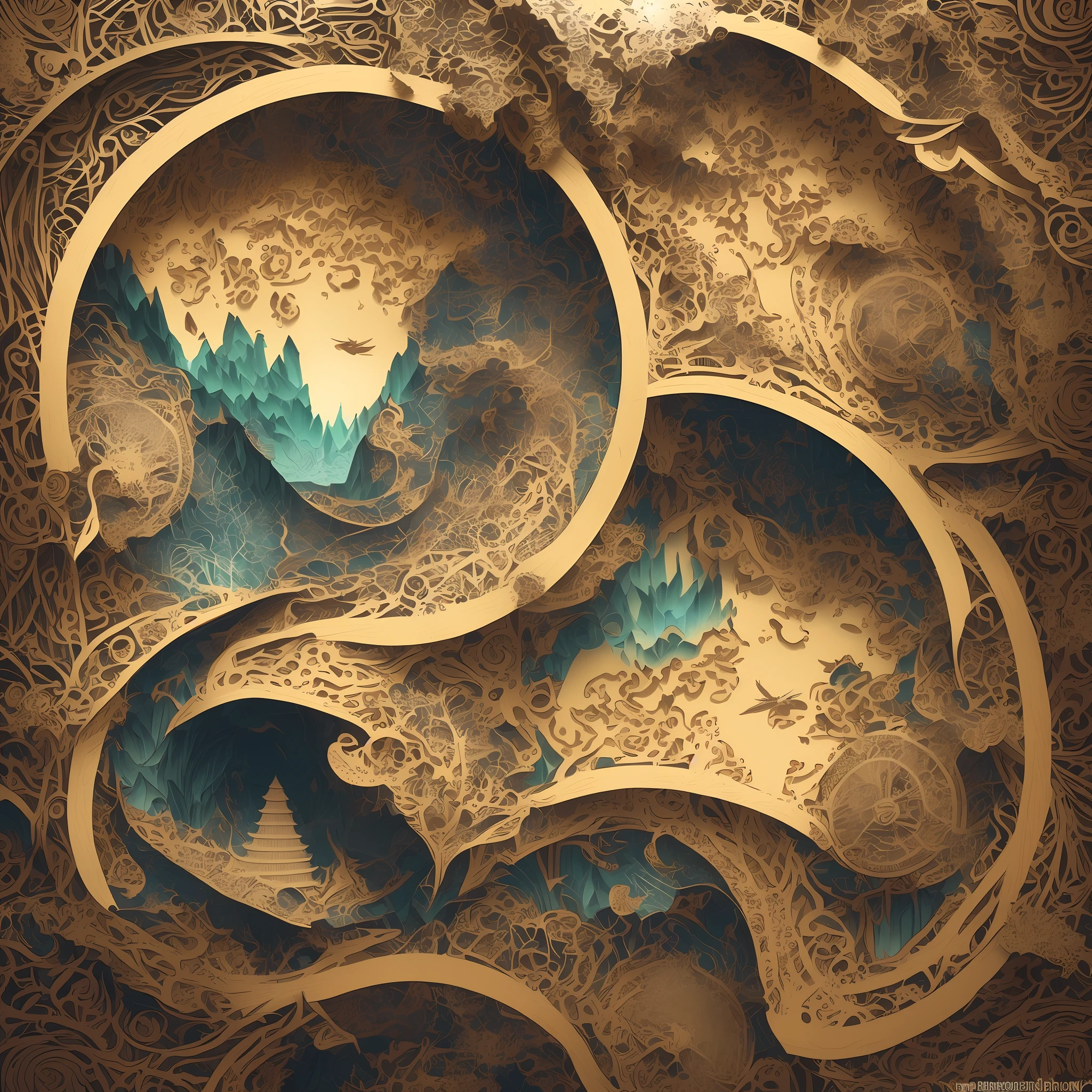 mdjrny-pprct,Chinese architecture, gardens, mountains and rivers, clouds, (high detailed:1.2)